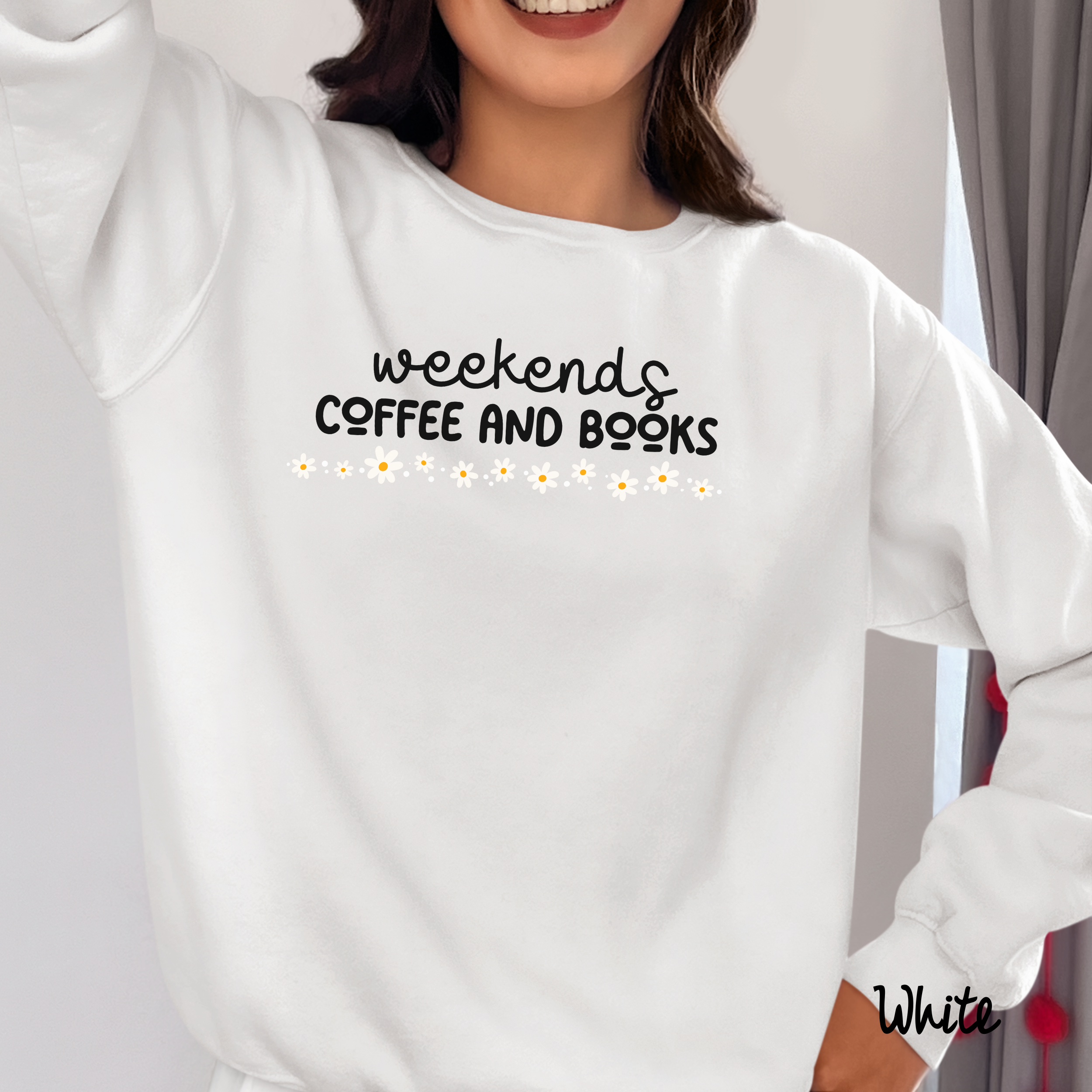 Bookish Sweatshirt, Book Lover Crewneck Sweatshirt, Weekends Coffee & Books, Bookworm Shirt, Books Sweatshirt, Cozy Sweatshirt