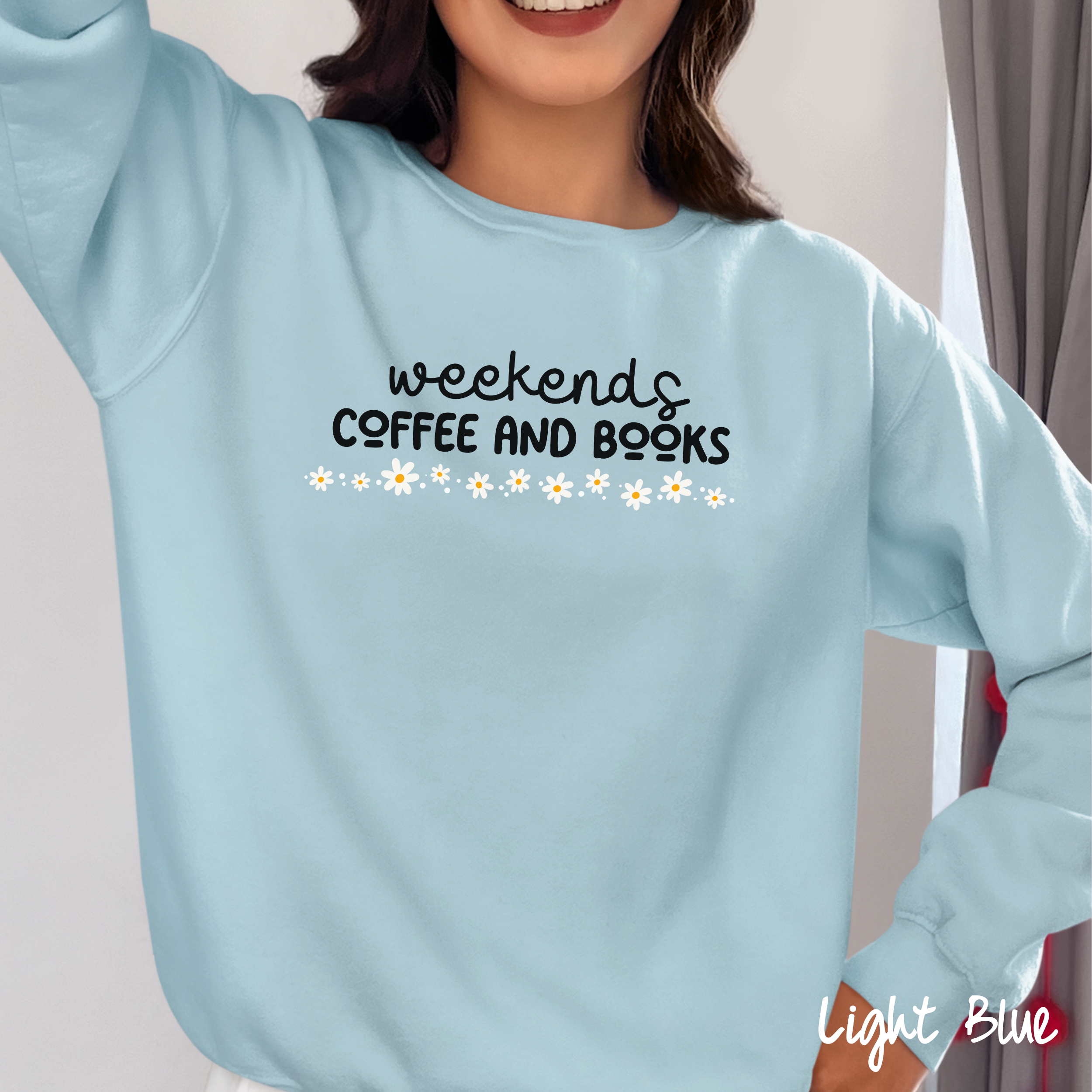 Bookish Sweatshirt, Book Lover Crewneck Sweatshirt, Weekends Coffee & Books, Bookworm Shirt, Books Sweatshirt, Cozy Sweatshirt