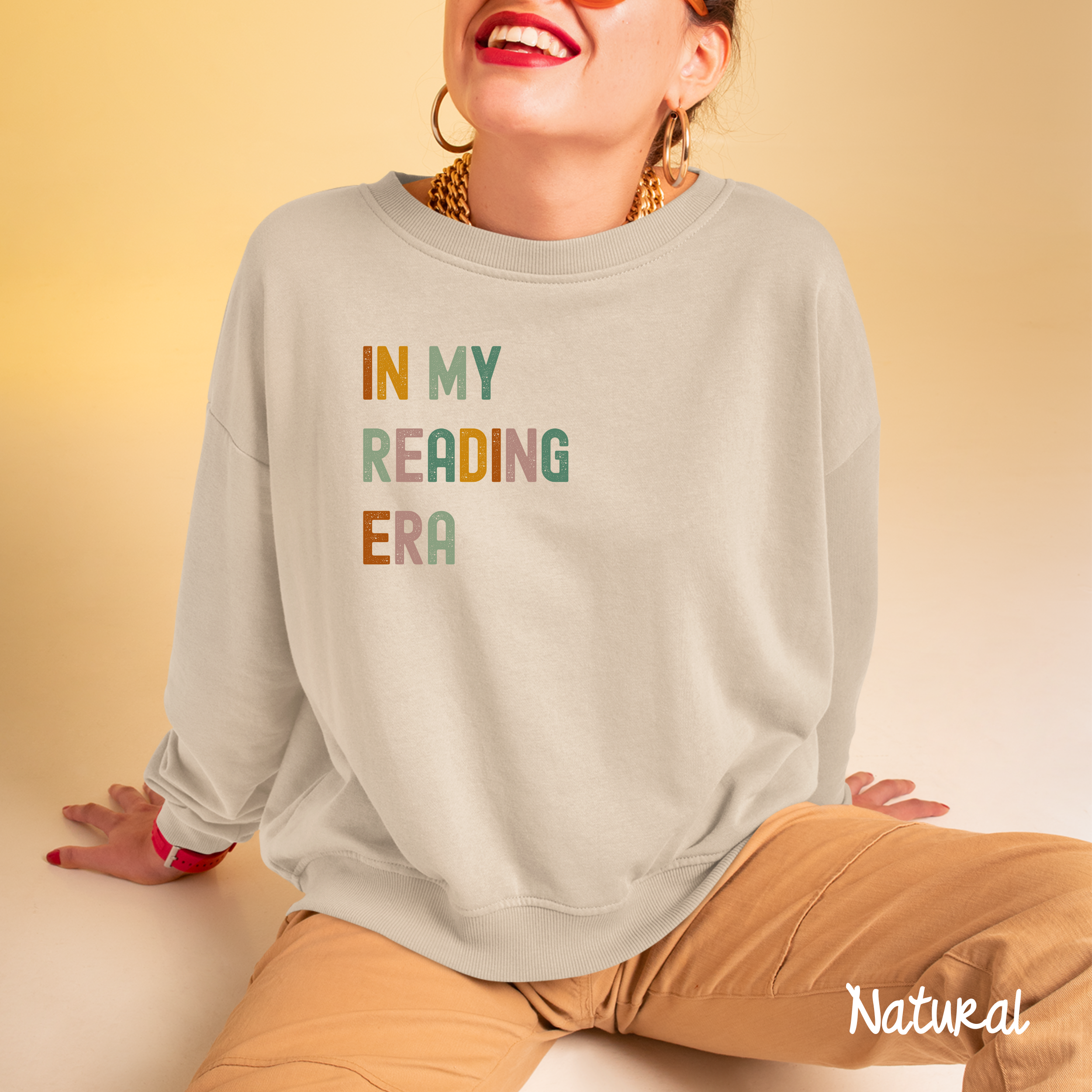 In My Reading Era Sweatshirt, Bookish Sweater Gift, Book Lover Sweater, Gift For Librarian, Gift For Reader, Book Club Sweater, Bookish, Reading Sweatshirt