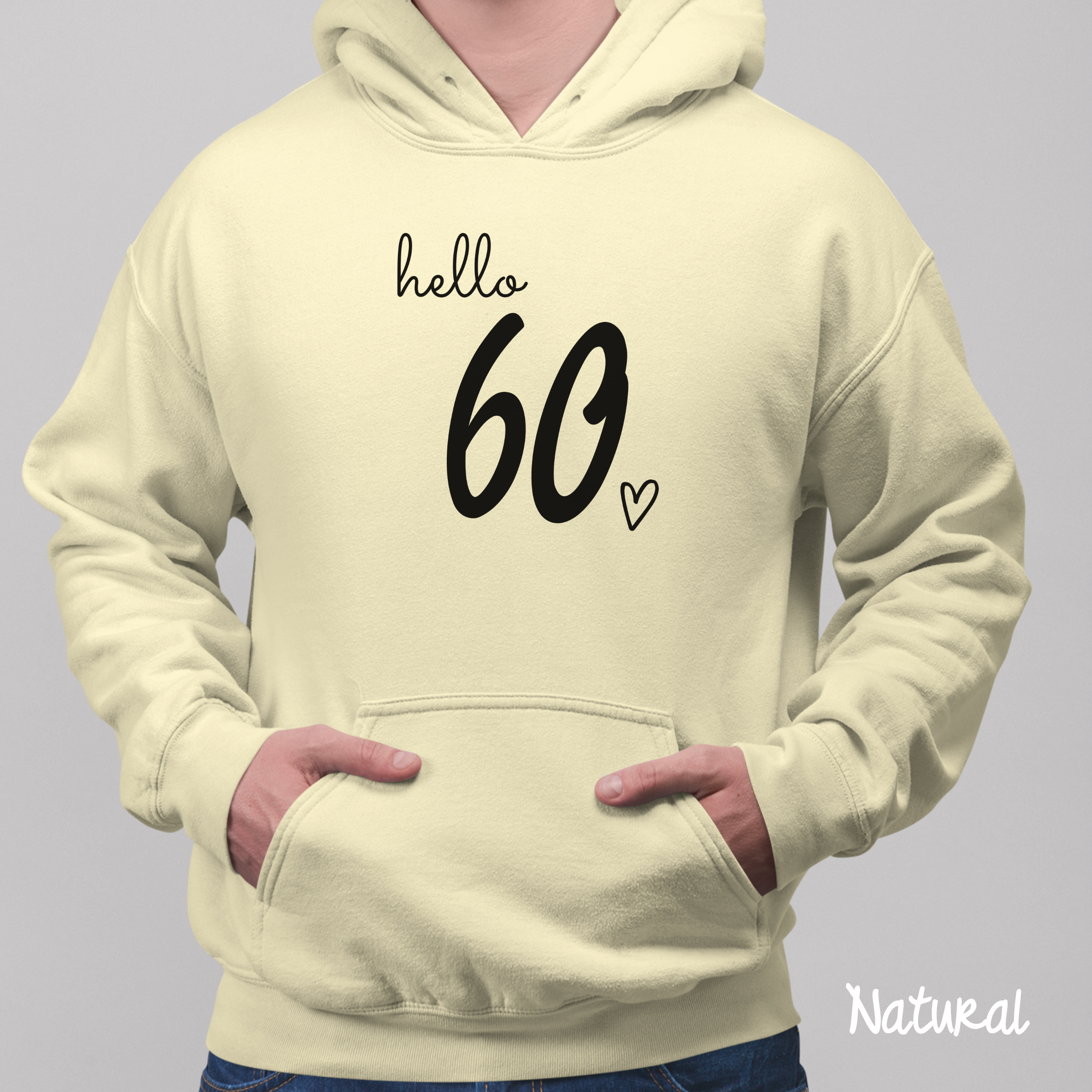 Hello 60 Hoodie, Hello 60 Heart Hoodie, 60th Birthday Hoodie, Sixty Birthday Hoodie, 60th Birthday Gift, Birthday Gift For Her, Birthday Hoodie