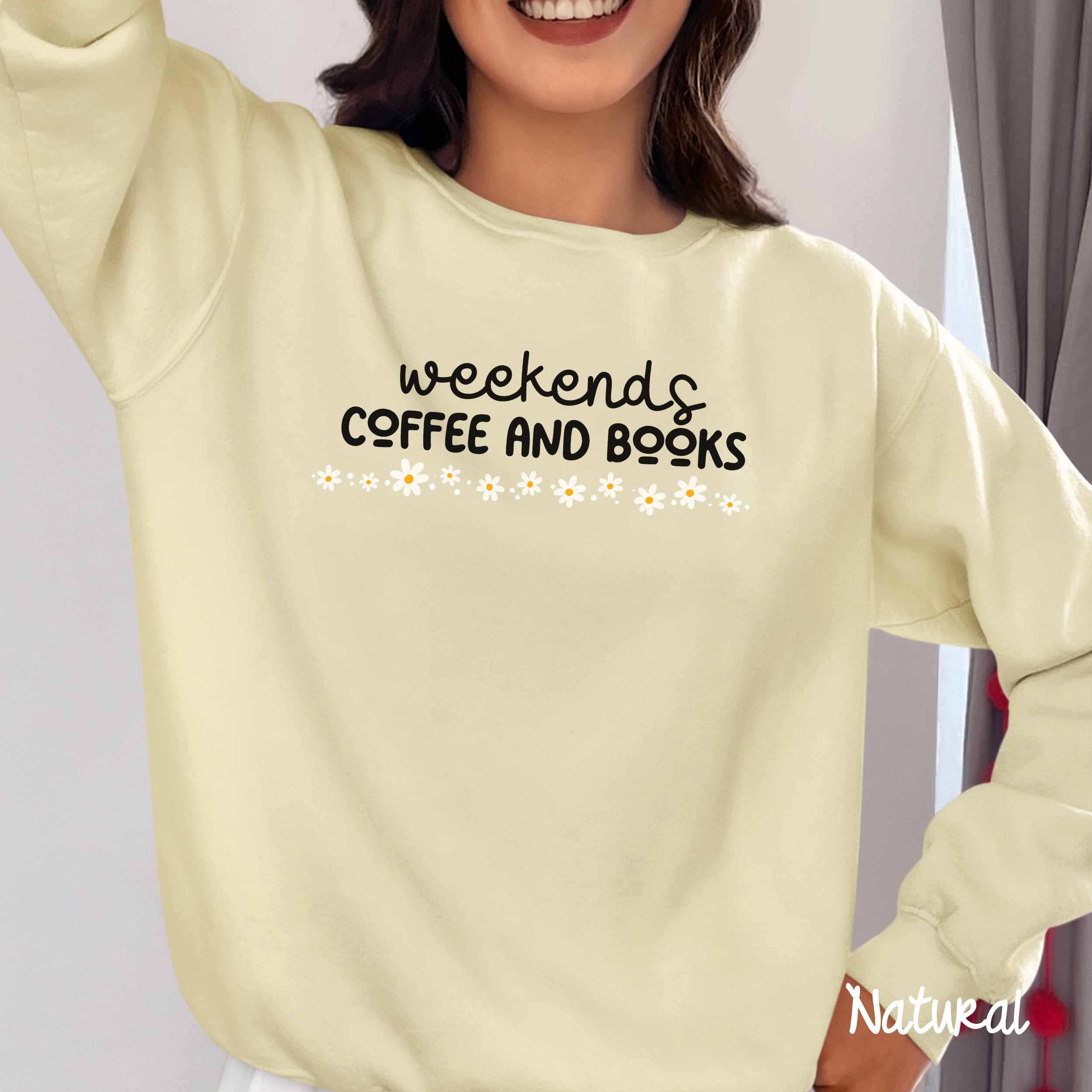 Bookish Sweatshirt, Book Lover Crewneck Sweatshirt, Weekends Coffee & Books, Bookworm Shirt, Books Sweatshirt, Cozy Sweatshirt