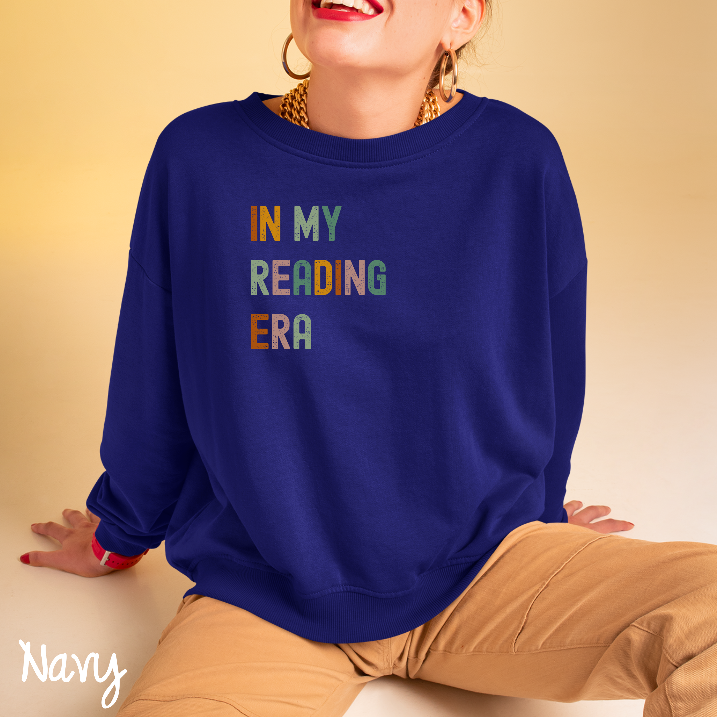 In My Reading Era Sweatshirt, Bookish Sweater Gift, Book Lover Sweater, Gift For Librarian, Gift For Reader, Book Club Sweater, Bookish, Reading Sweatshirt