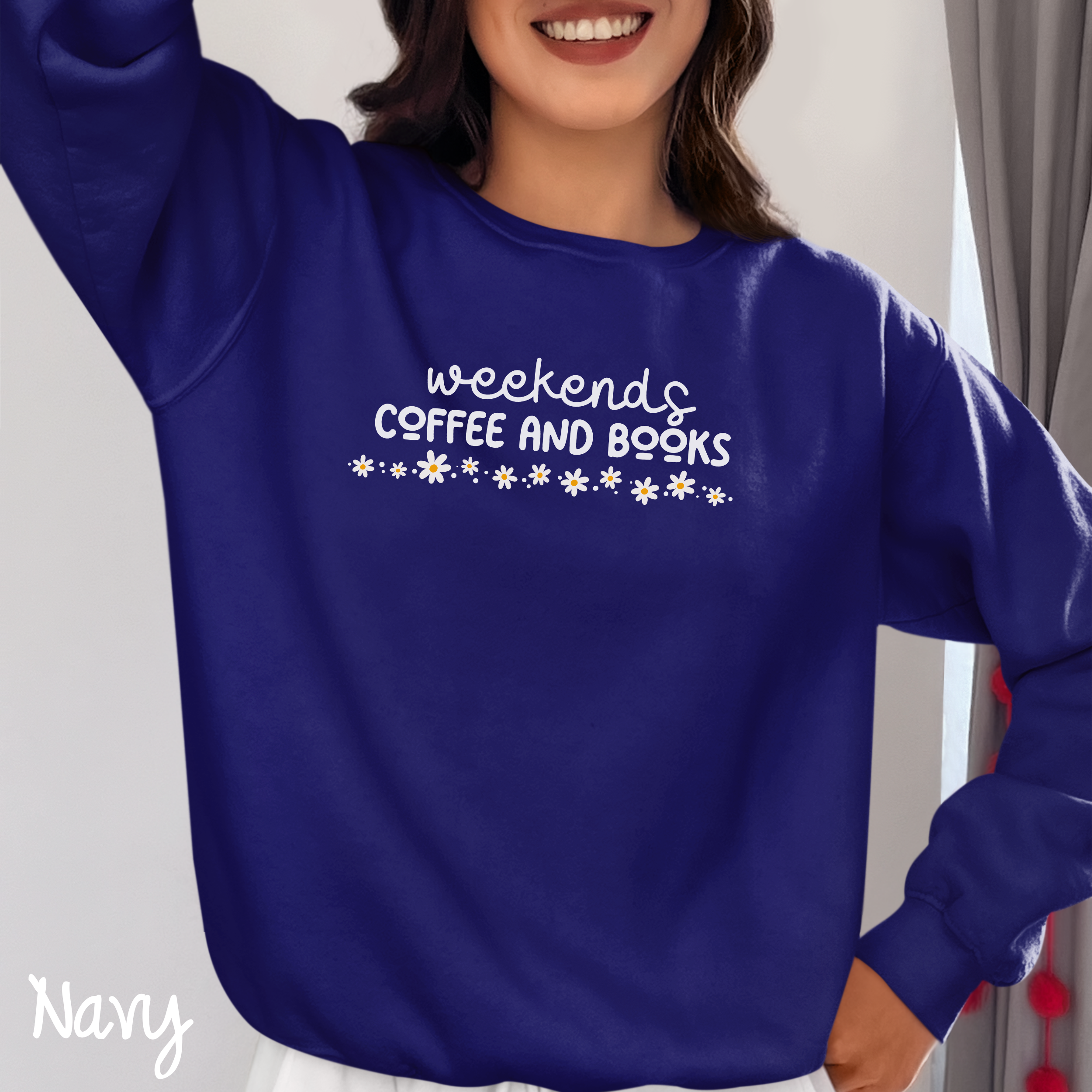 Bookish Sweatshirt, Book Lover Crewneck Sweatshirt, Weekends Coffee & Books, Bookworm Shirt, Books Sweatshirt, Cozy Sweatshirt
