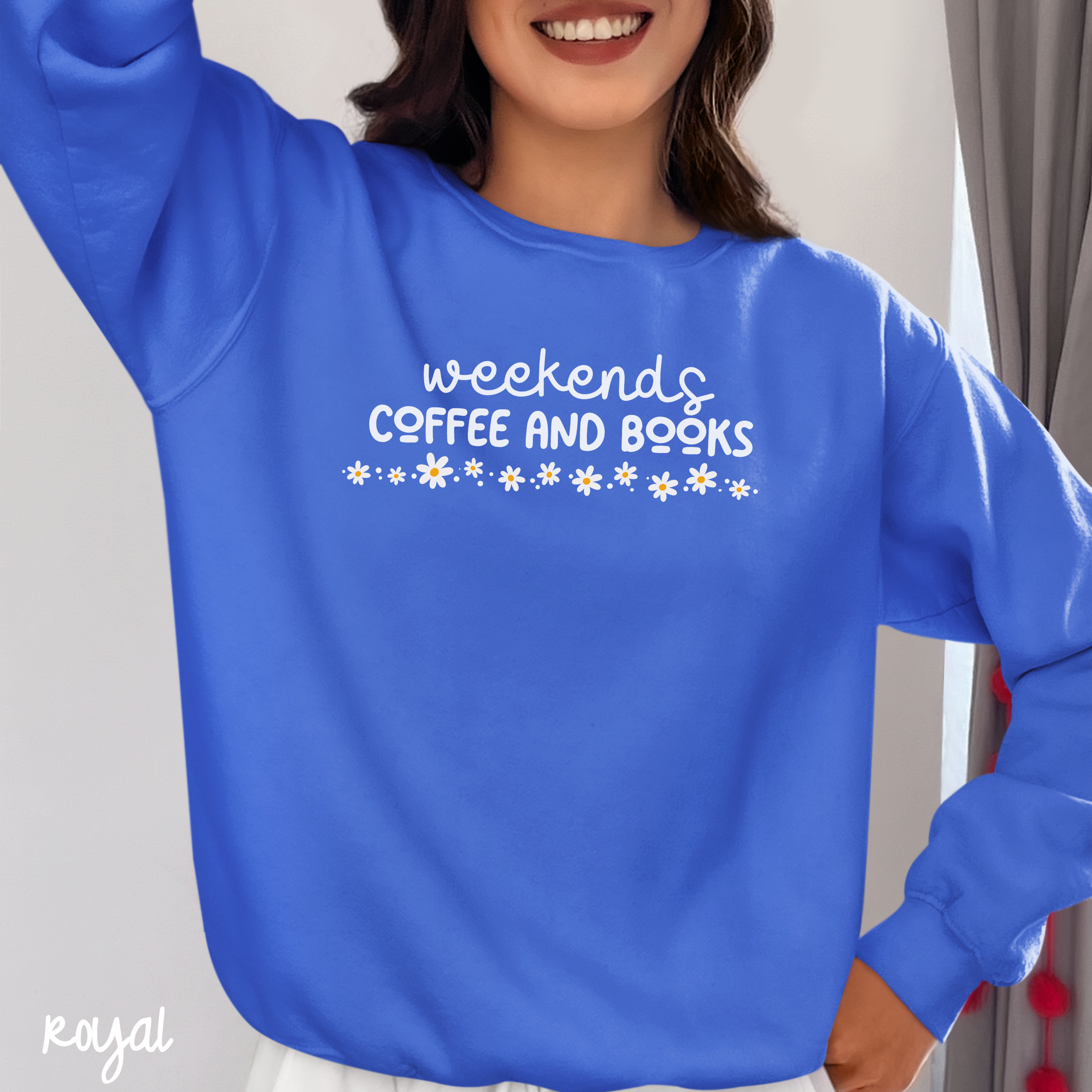 Bookish Sweatshirt, Book Lover Crewneck Sweatshirt, Weekends Coffee & Books, Bookworm Shirt, Books Sweatshirt, Cozy Sweatshirt