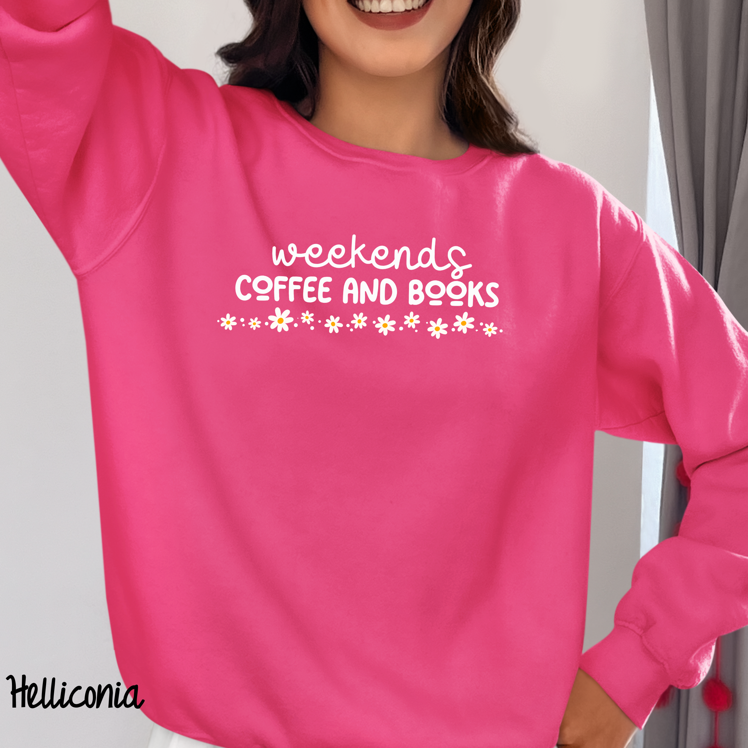 Bookish Sweatshirt, Book Lover Crewneck Sweatshirt, Weekends Coffee & Books, Bookworm Shirt, Books Sweatshirt, Cozy Sweatshirt