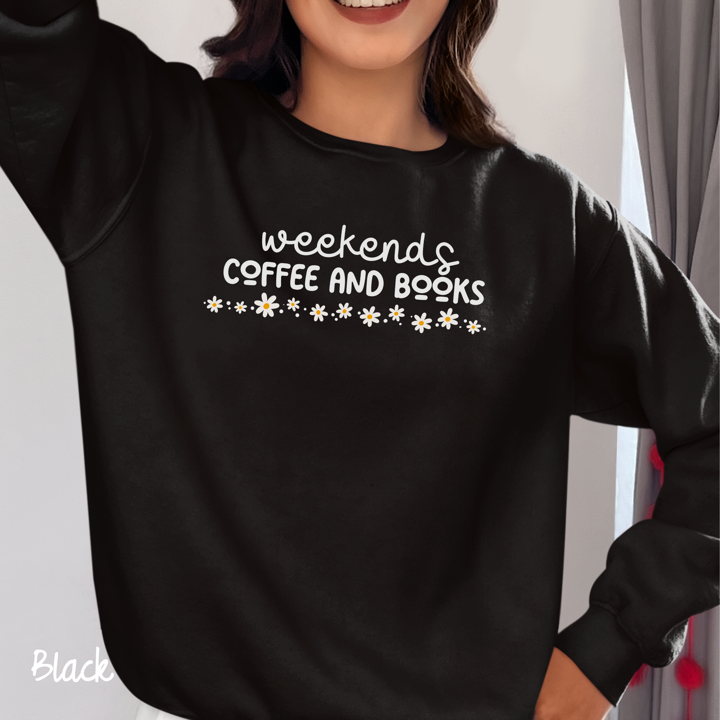Bookish Sweatshirt, Book Lover Crewneck Sweatshirt, Weekends Coffee & Books, Bookworm Shirt, Books Sweatshirt, Cozy Sweatshirt