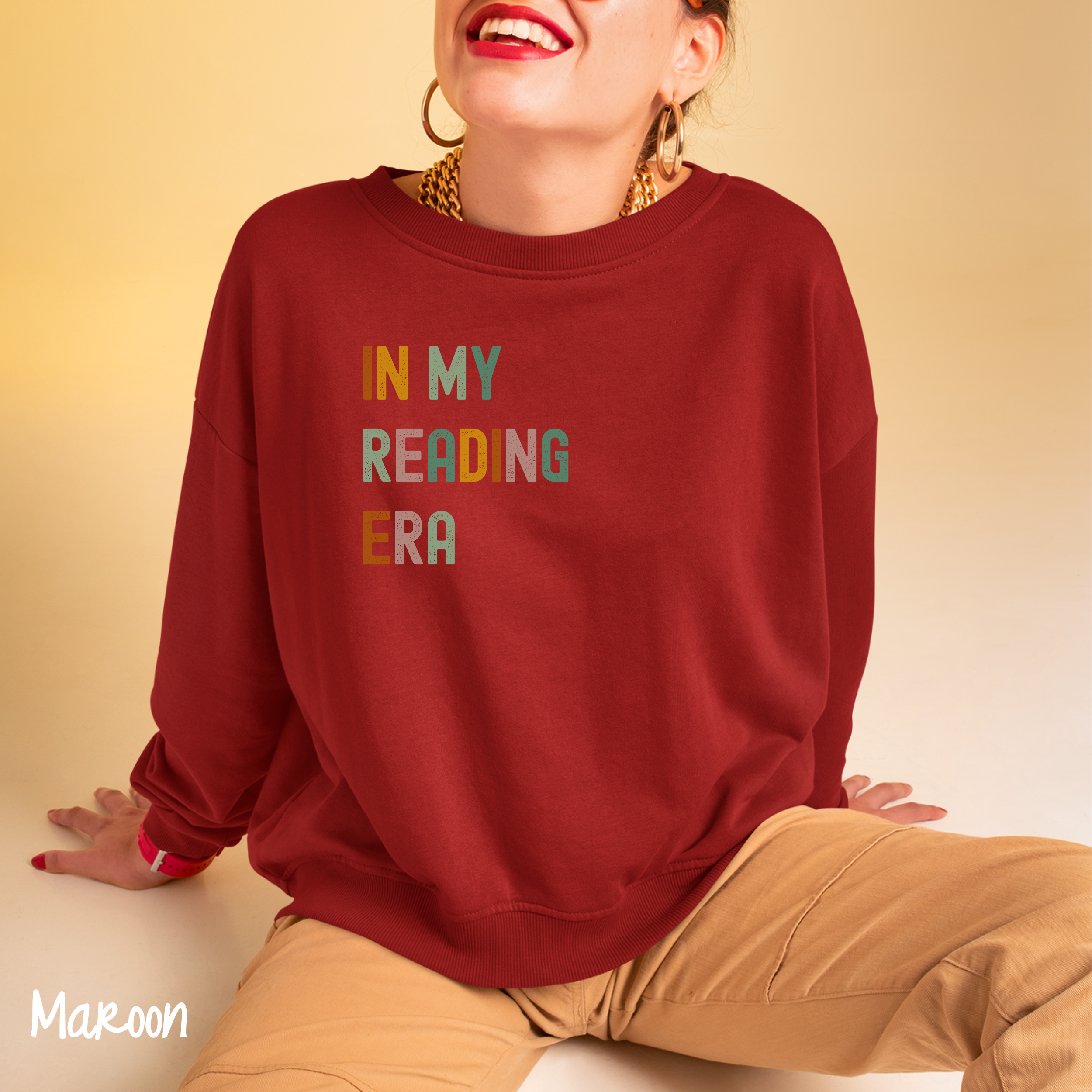 In My Reading Era Sweatshirt, Bookish Sweater Gift, Book Lover Sweater, Gift For Librarian, Gift For Reader, Book Club Sweater, Bookish, Reading Sweatshirt