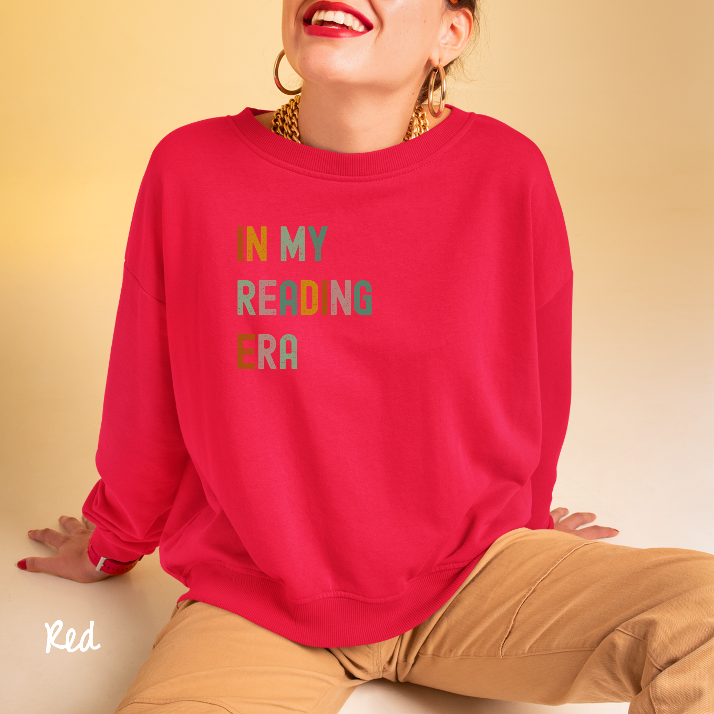 In My Reading Era Sweatshirt, Bookish Sweater Gift, Book Lover Sweater, Gift For Librarian, Gift For Reader, Book Club Sweater, Bookish, Reading Sweatshirt