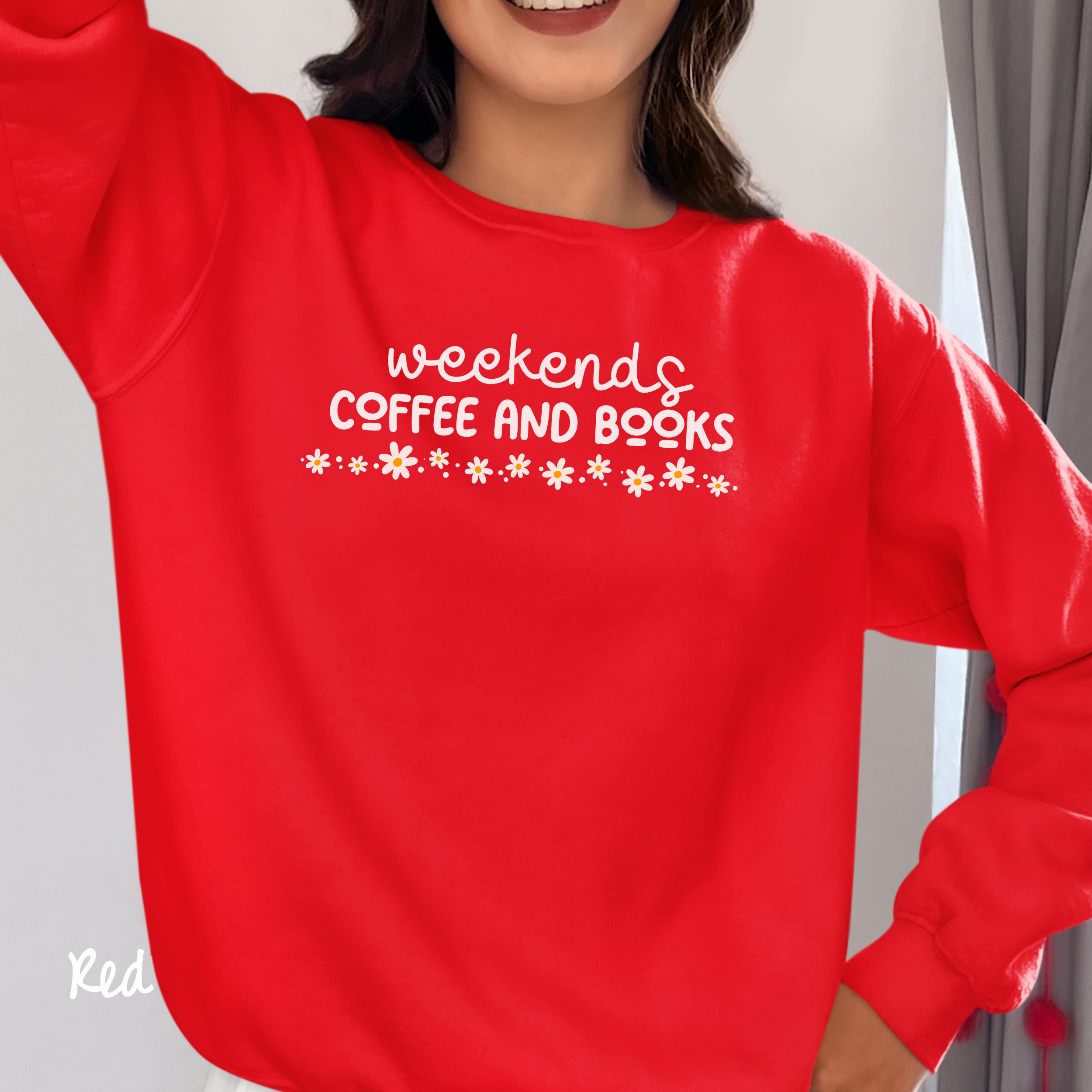 Bookish Sweatshirt, Book Lover Crewneck Sweatshirt, Weekends Coffee & Books, Bookworm Shirt, Books Sweatshirt, Cozy Sweatshirt