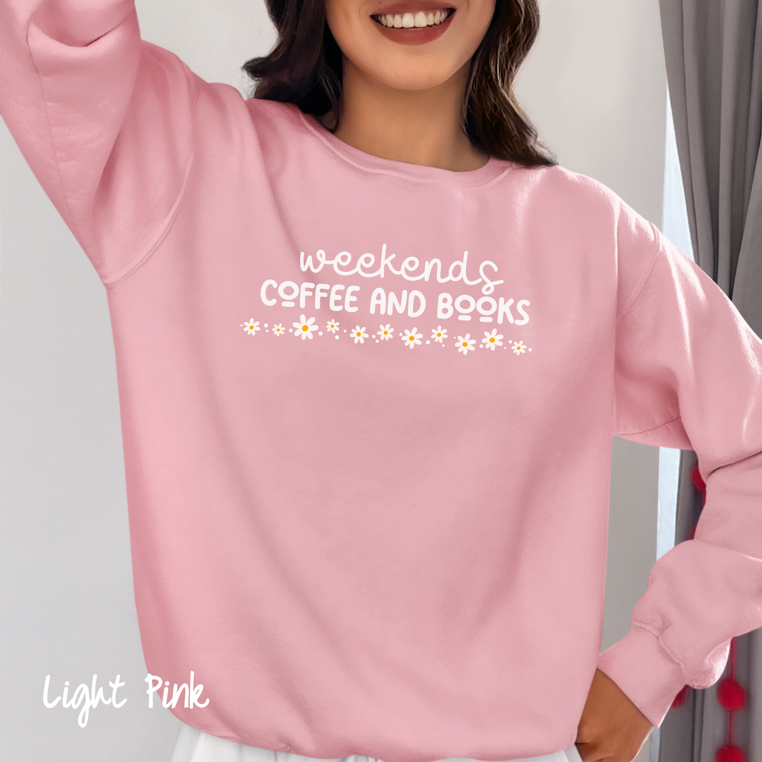 Bookish Sweatshirt, Book Lover Crewneck Sweatshirt, Weekends Coffee & Books, Bookworm Shirt, Books Sweatshirt, Cozy Sweatshirt