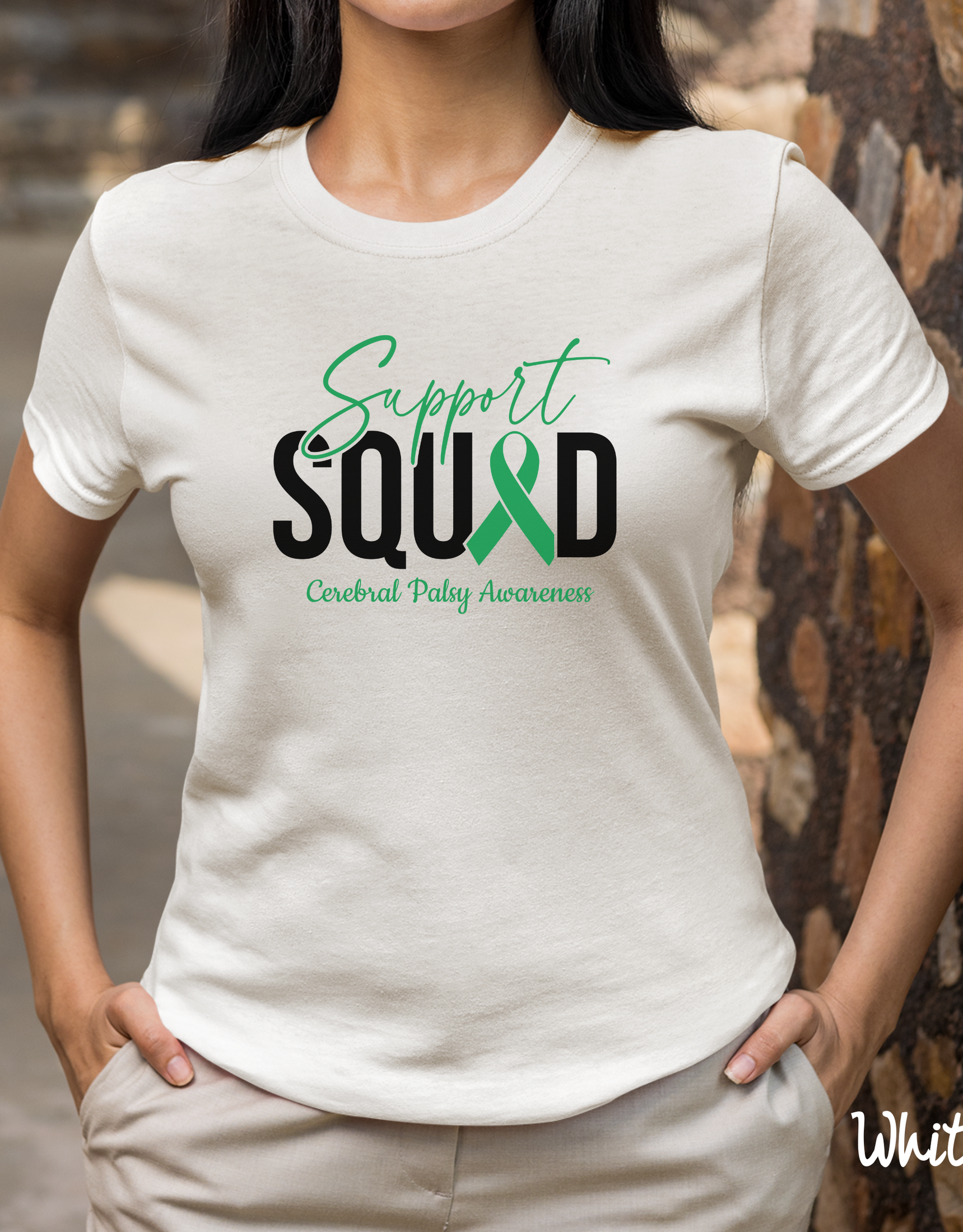 Cerebral Palsy Awareness Shirt, Support Squad Shirt, Cerebral Palsy Warrior Shirt, Cerebral Palsy Survivor Gift, Green Ribbon Shirt