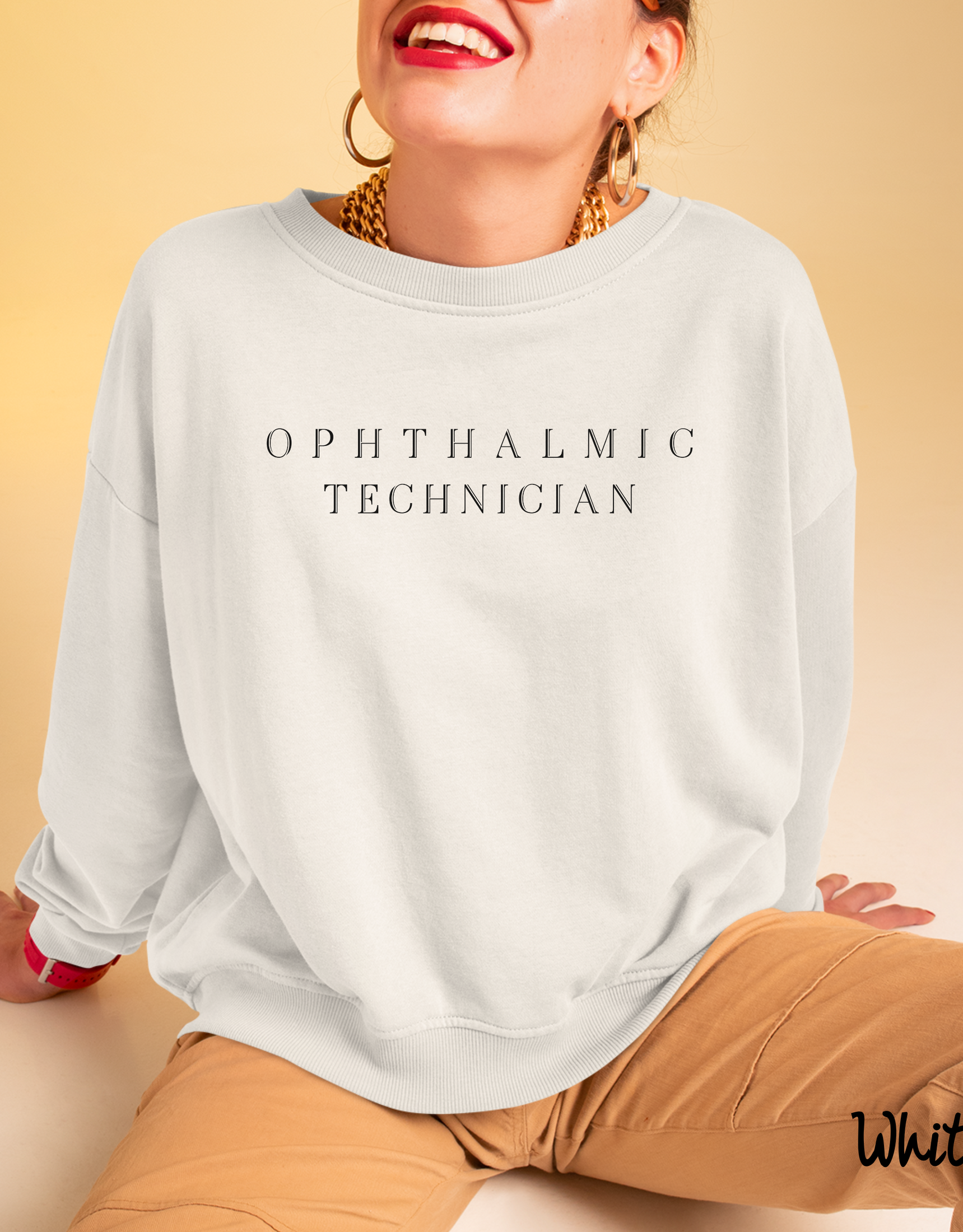 Ophthalmic Technician Sweater, Ophthalmic Tech Sweatshirt, Optometry Student Sweatshirt, Future Optometrist Crewneck