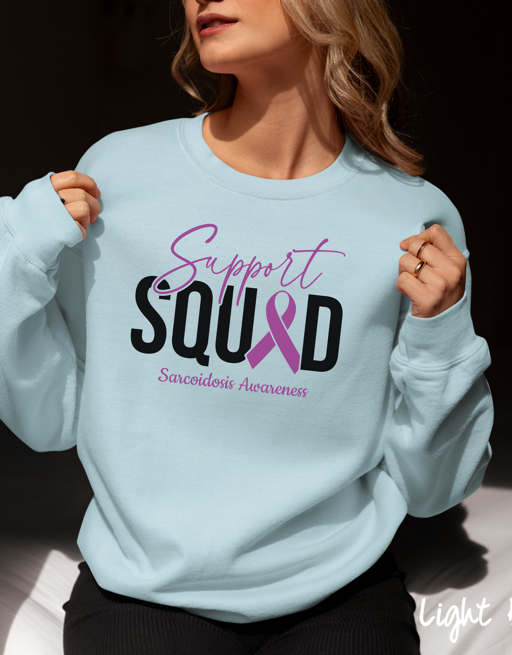 Sarcoidosis Awareness Sweater, Sarcoidosis Purple Ribbon Shirt, Sarcoidosis Sweater, Sarcoidosis Warrior Gift, Sarcoidosis Survivor Sweater, Lung Disease