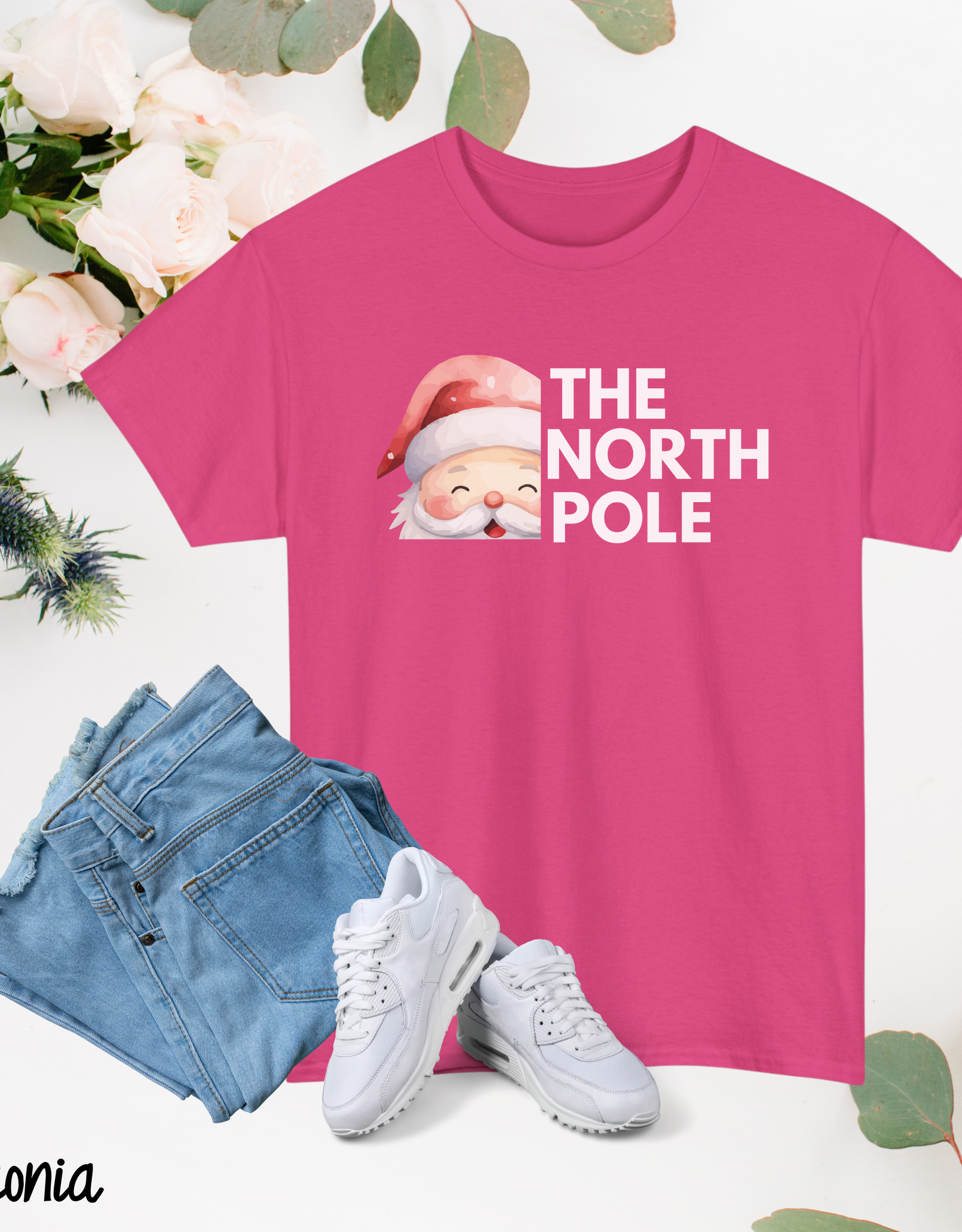 The North Pole T-Shirt Xmas Funny shirt Holiday Tee