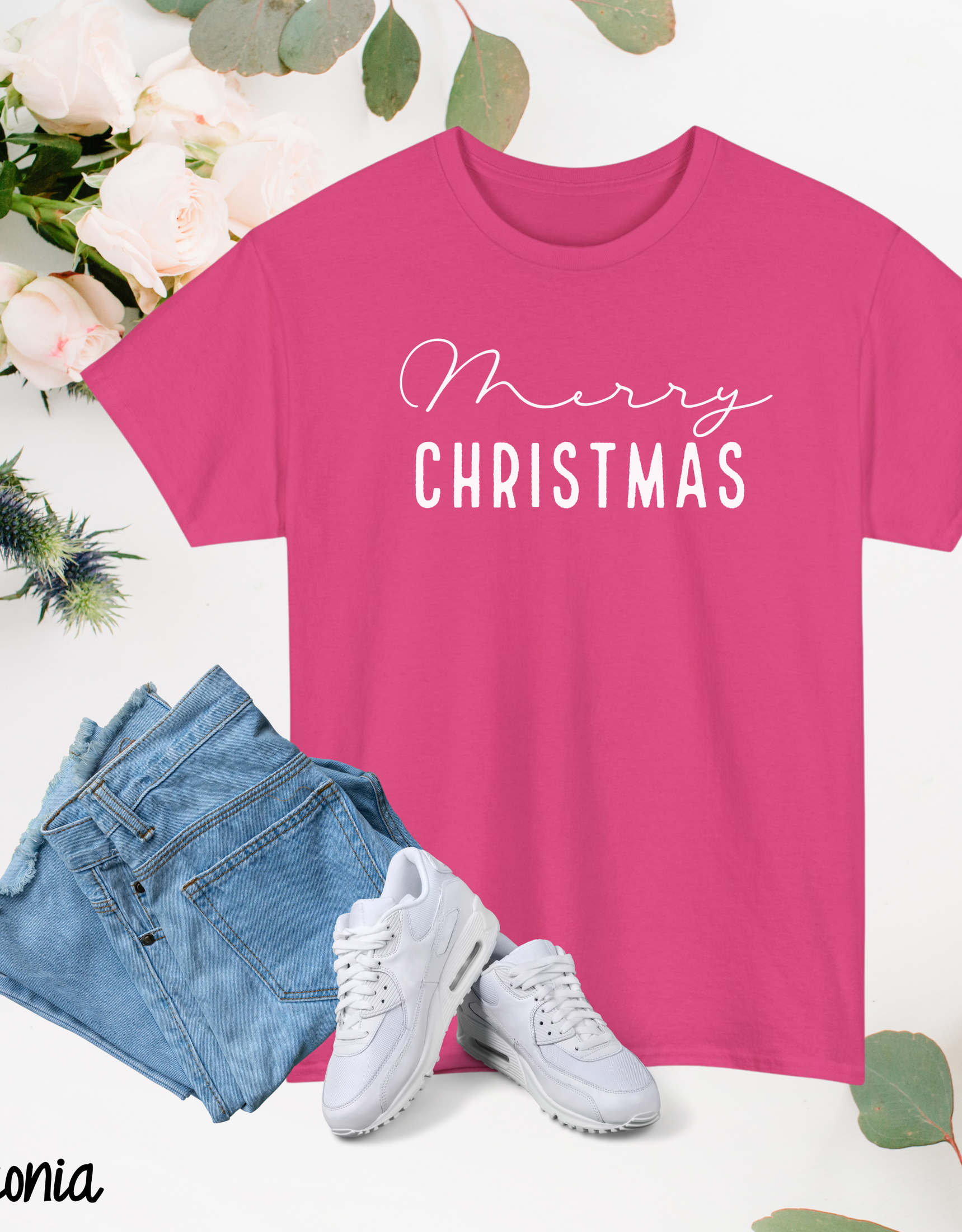 Merry Christmas T-shirt Festive Holiday Tee for Families