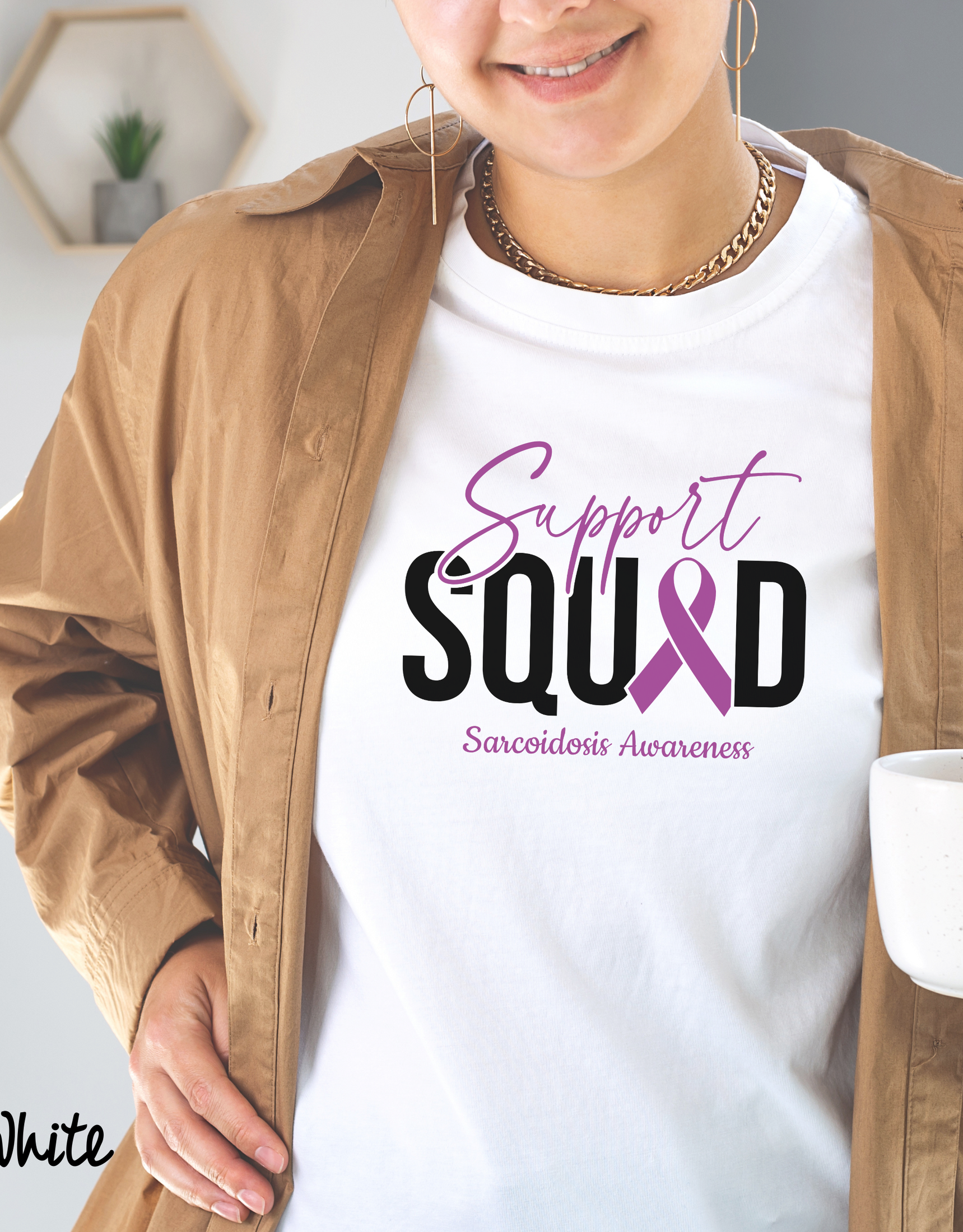 Sarcoidosis Awareness Shirt, Support Sarcoidosis Walk Tees, Matching Family Support Squad