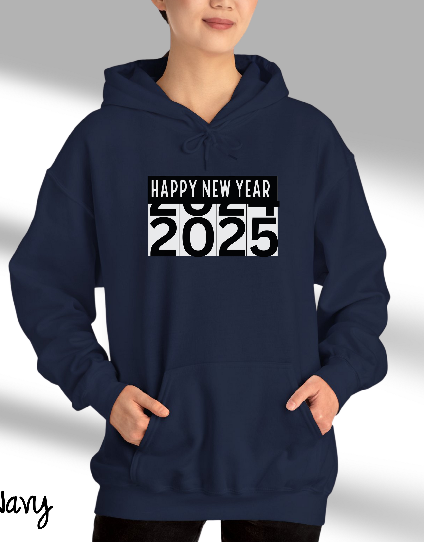 Good Bye 2024 Hoodies, Cozy Season Hoodies For New Year 2025, Cute Graphics Calendar Hoodies