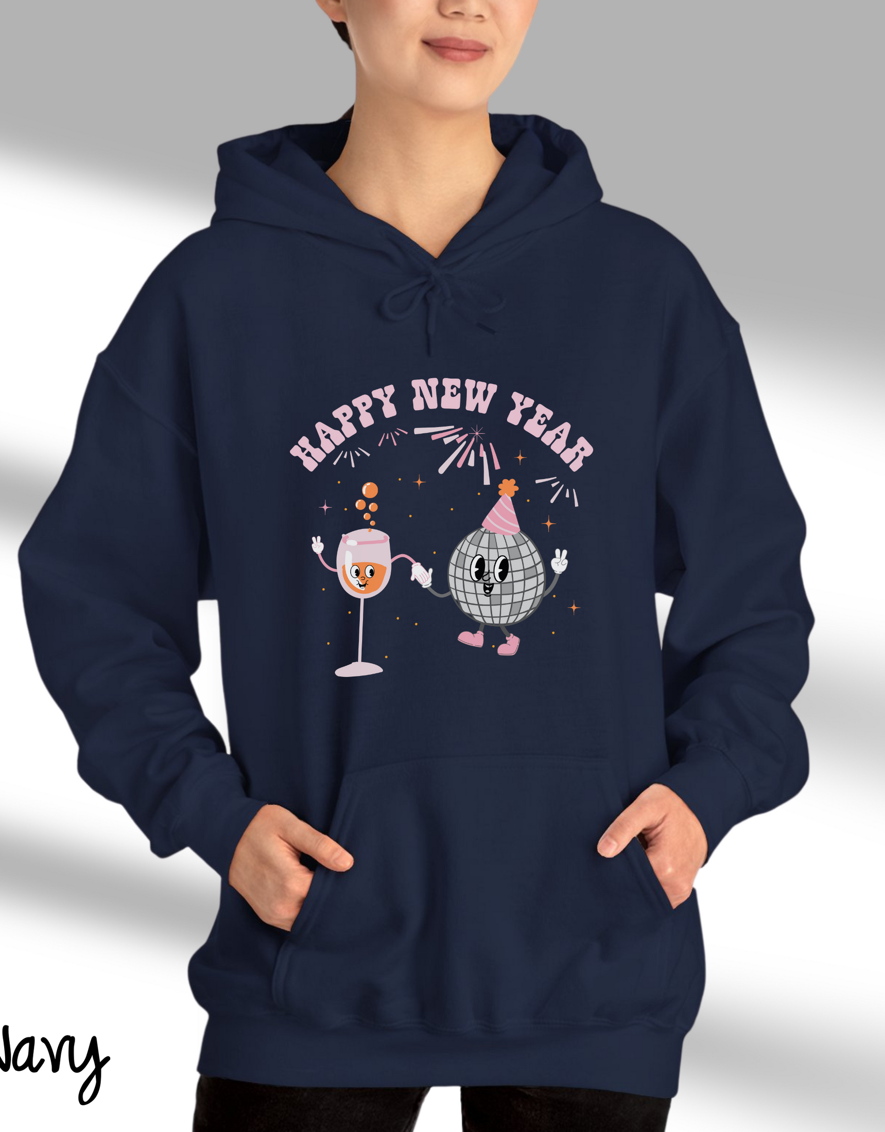 New Year Eve Hooded Hoodies, Hoodies For New Year Celebrations, Xmas Outfits, Family Matchings