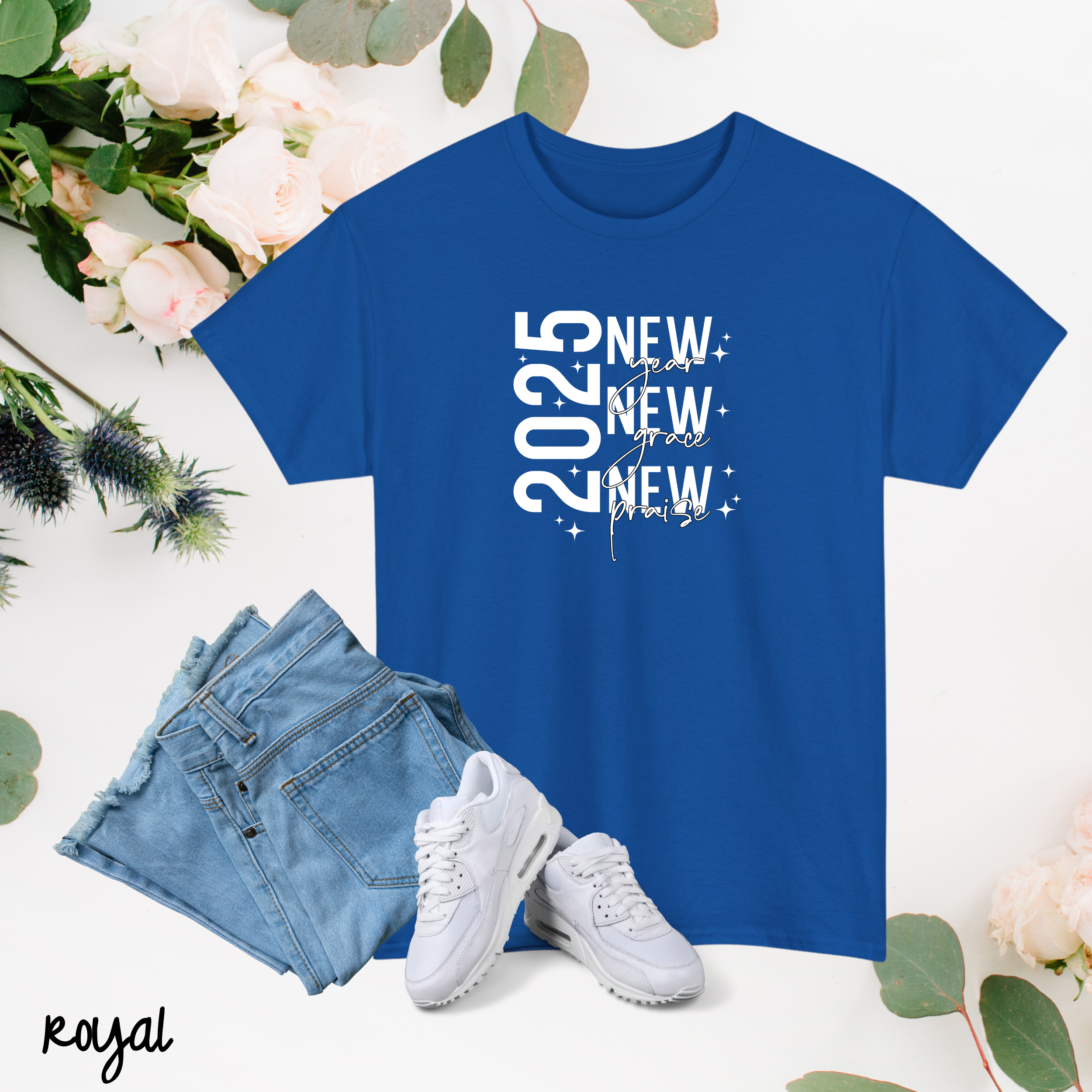 New Grace New Praise New Year 2025 Tshirts, Welcome New Year Tees