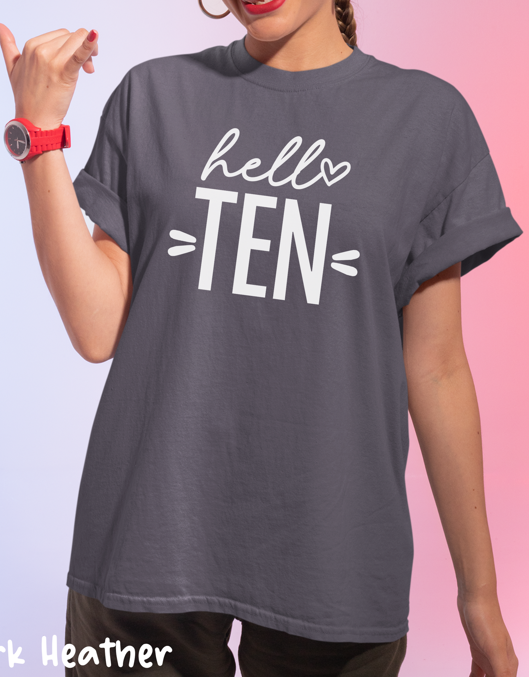 Hello Ten Shirt, 10th Birthday Shirt, 10th Birthday Gift, Tenth Birthday Gift, Hello 10 Shirt, Birthday Girl Shirt, Funny Birthday Shirt