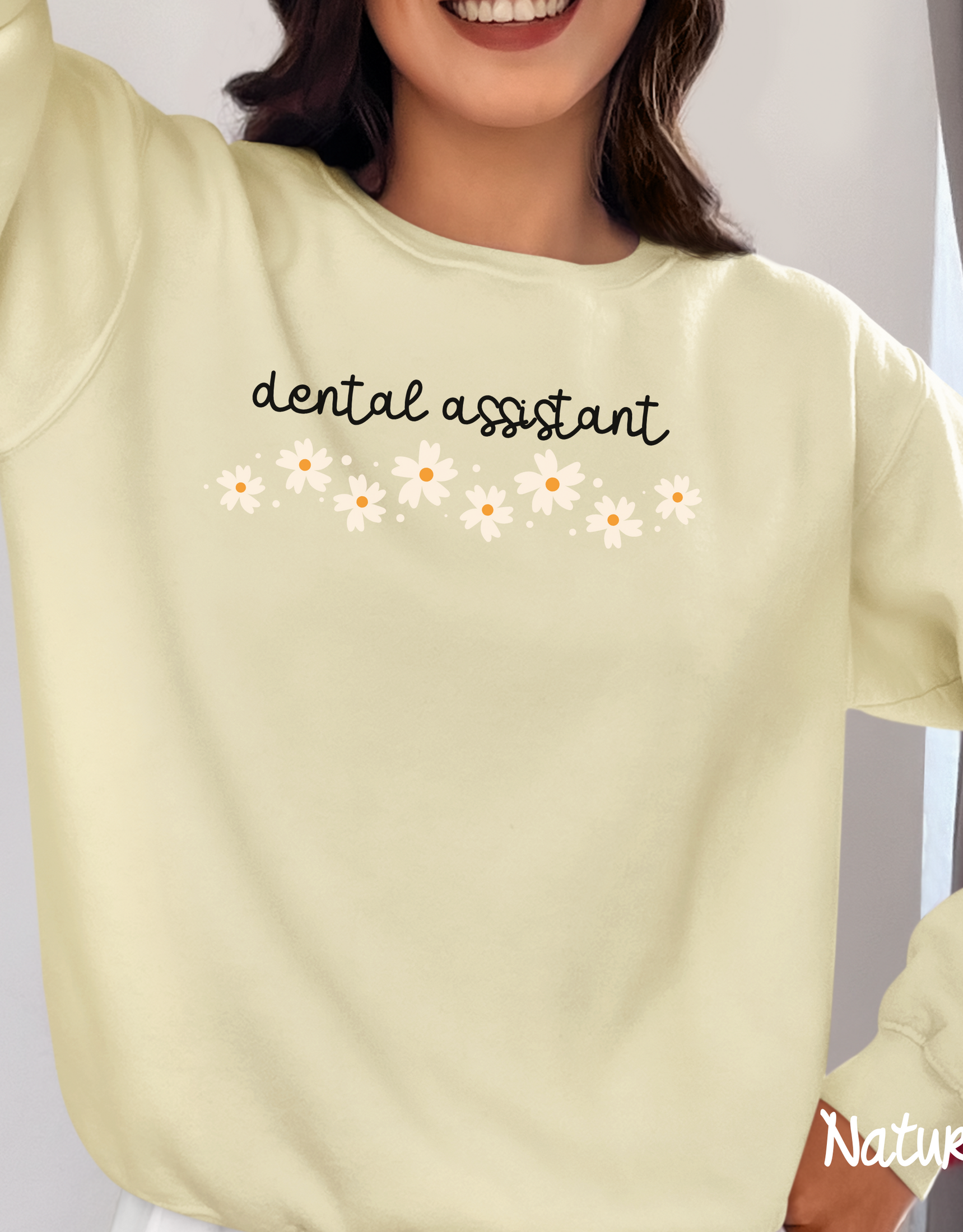 Floral Dental Assistant Sweatshirthirt, Gift For Assistant, Dental Gifts, Tooth Gift, Teeth Sweater, Dental Assisting Sweater, RDA sweater