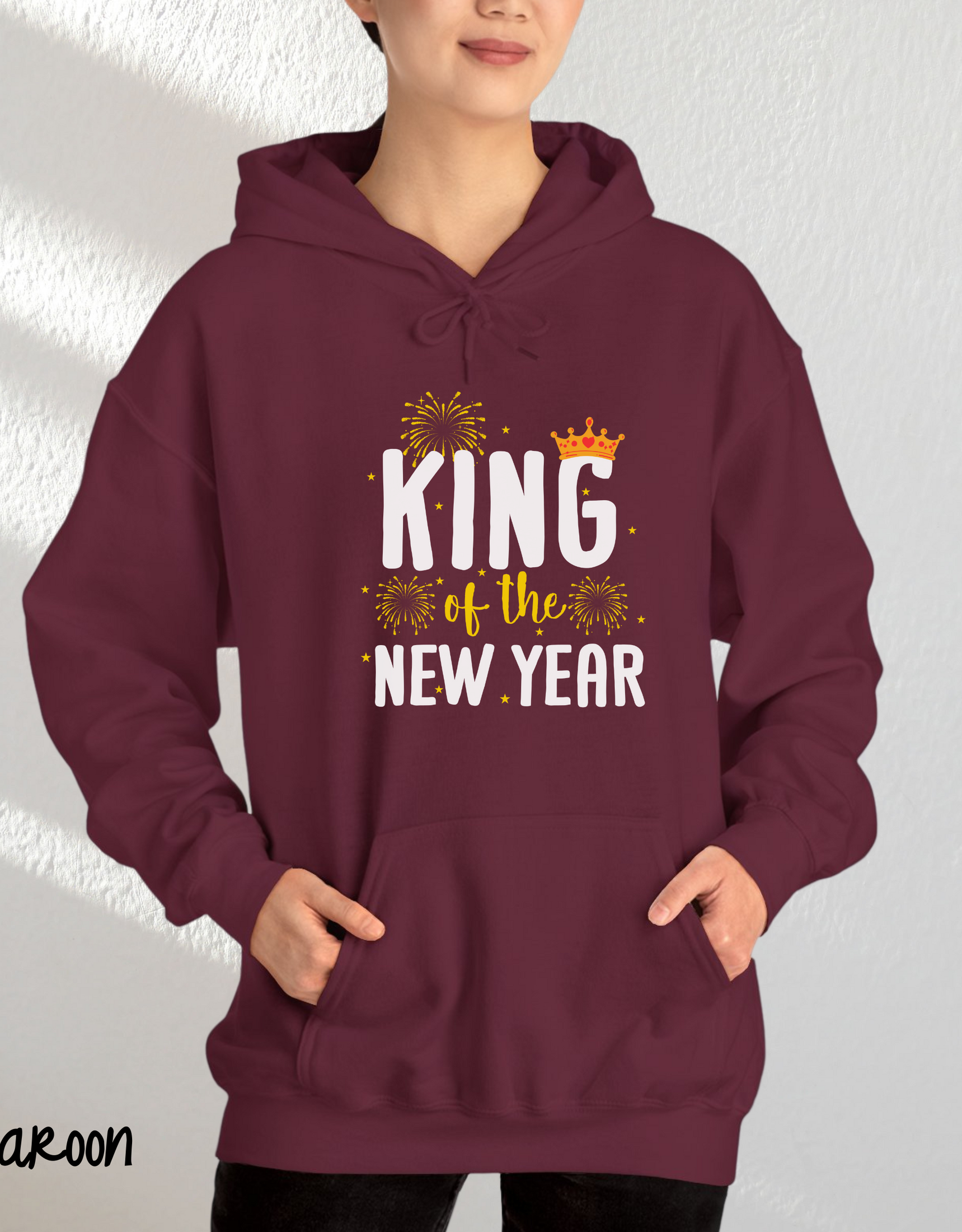 King Of The New Year Hoodies, Welcome 2025 Hoodies, New Year Eve Hoodies, Unisex Hoodies