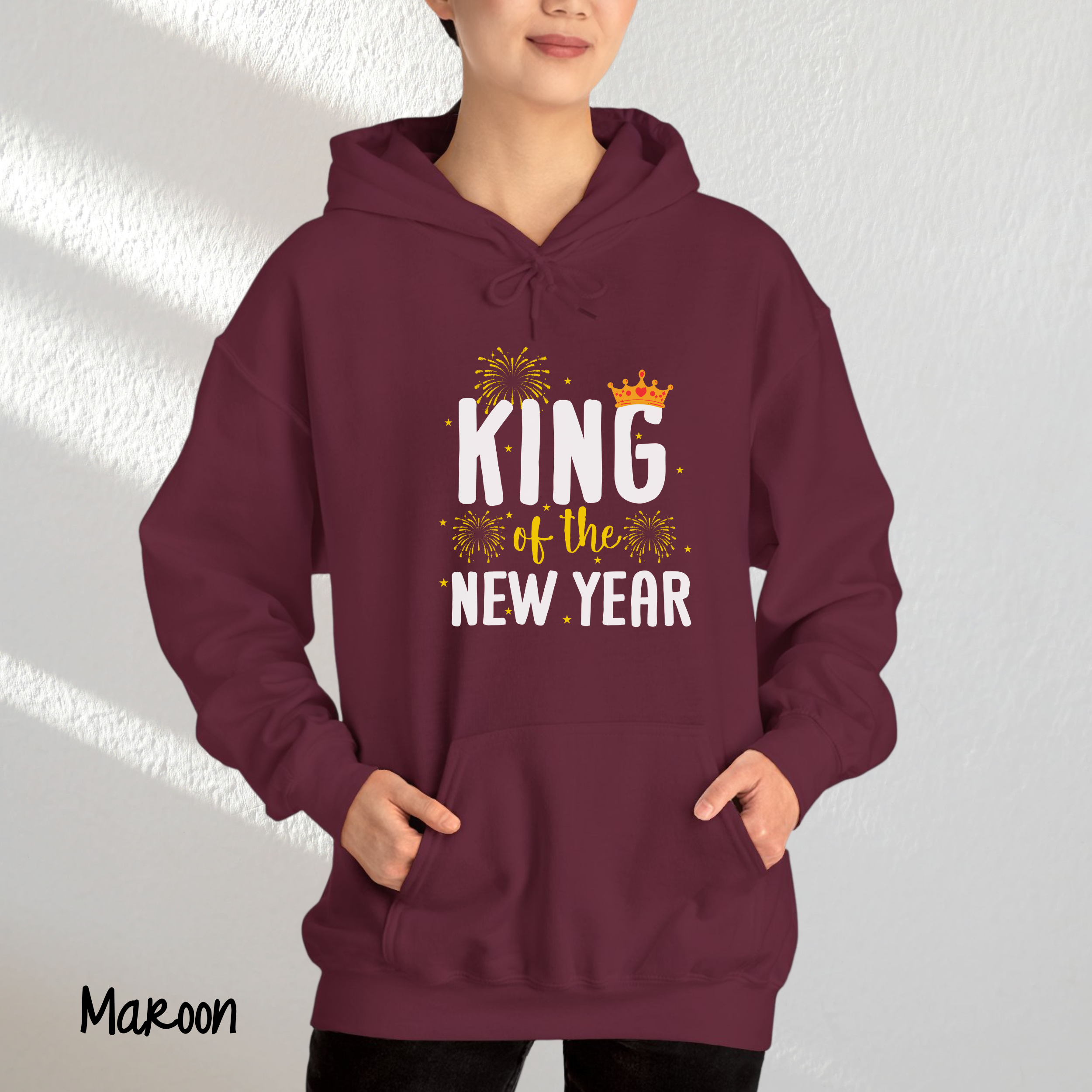 King Of The New Year Hoodies, Welcome 2025 Hoodies, New Year Eve Hoodies, Unisex Hoodies