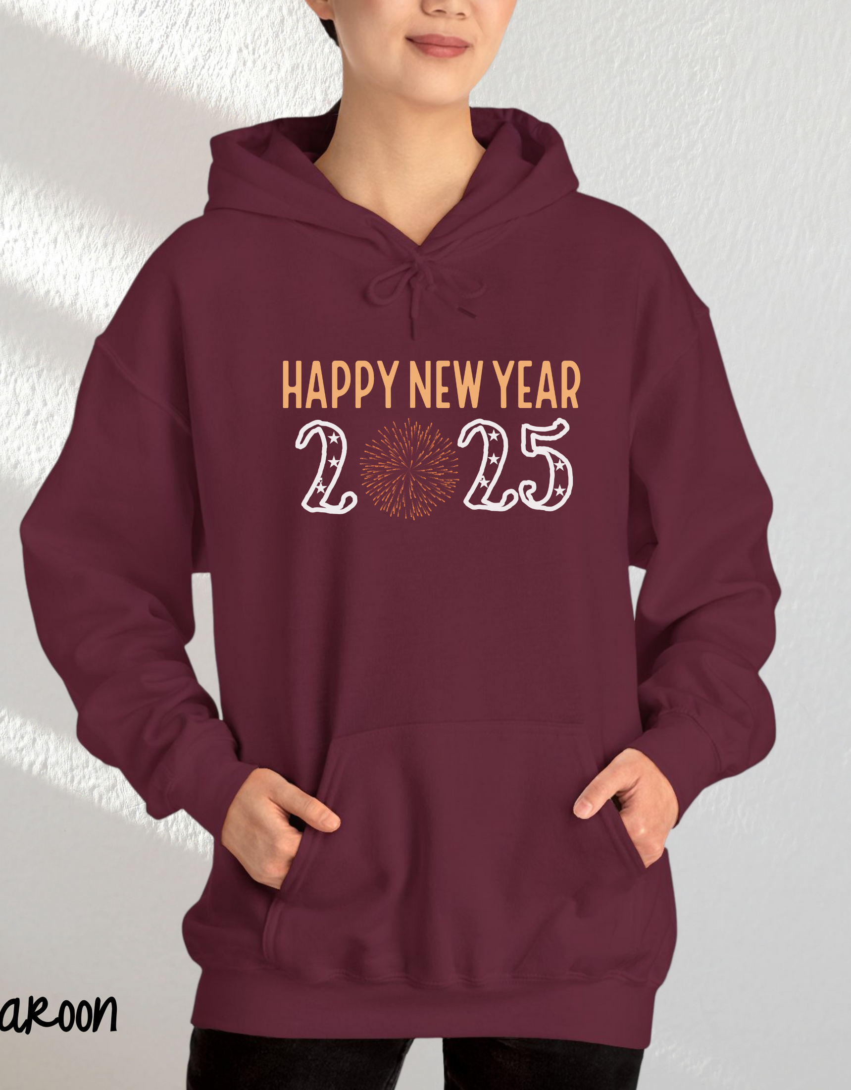 Happy New Year Hooded Hoodies, New Year Eve Party Hoodies, Family Matching Hoodies, New Year Outfits