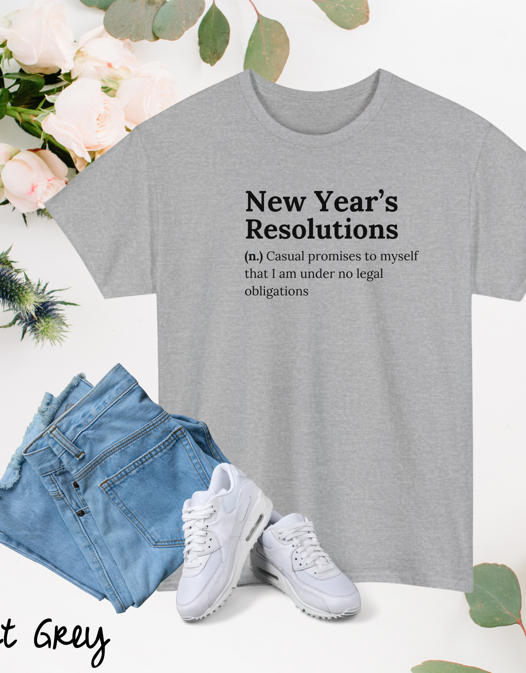 New Year's Resolutions Tshirts, Rules For New Year Tees, Family Shirts Matching Tees