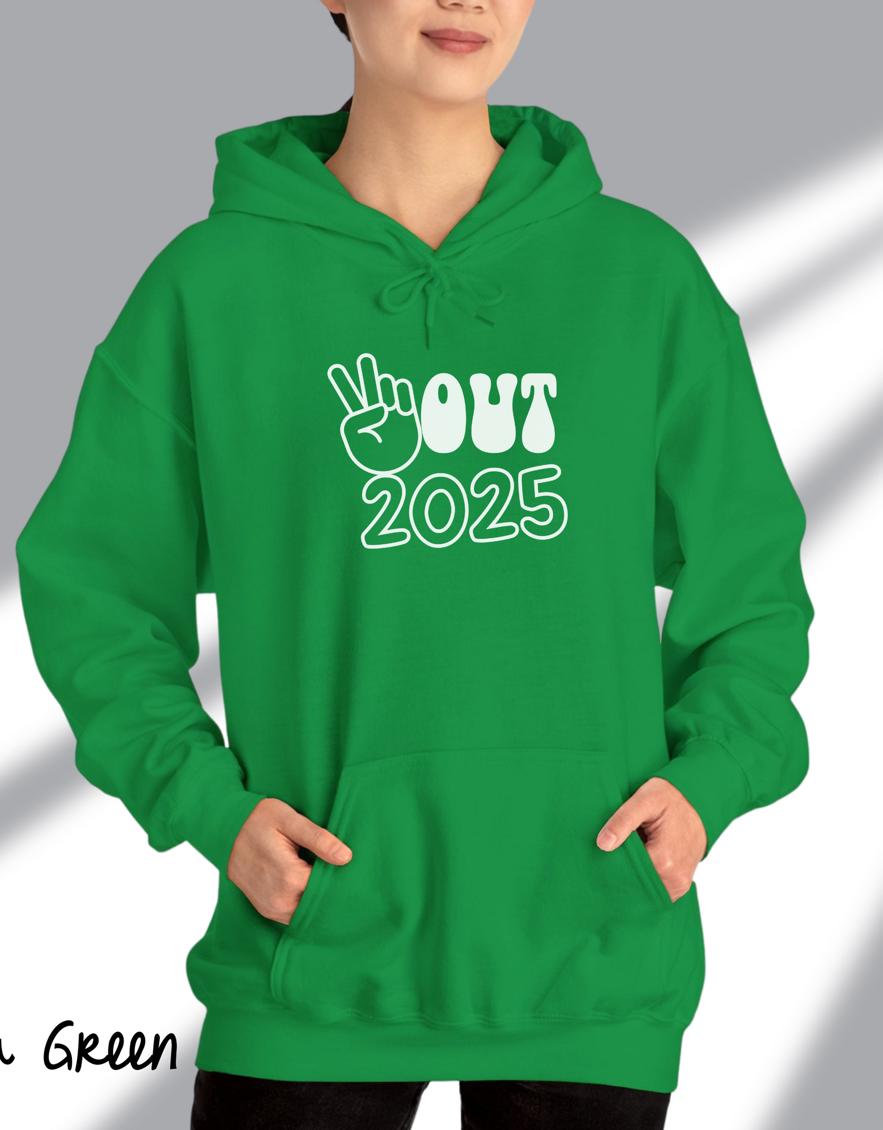 Retro Out 2025 Hooded Hoodies, Welcome 2025 Hoodies, Family Hoodies For New Year