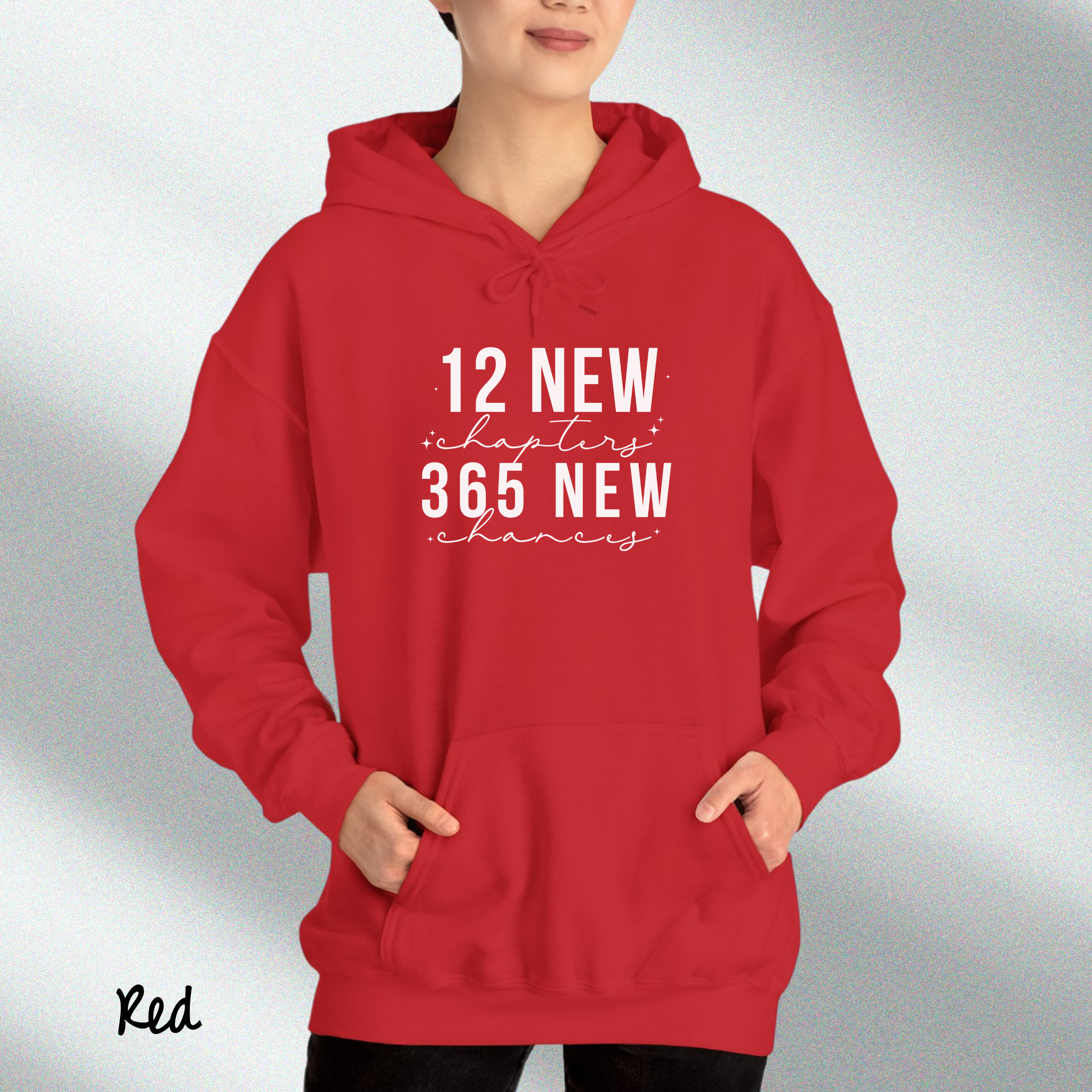 12 New Chapters 365 New Chances Hoodies, Trendy Hoodies Of New Year, Welcome New Year 2025