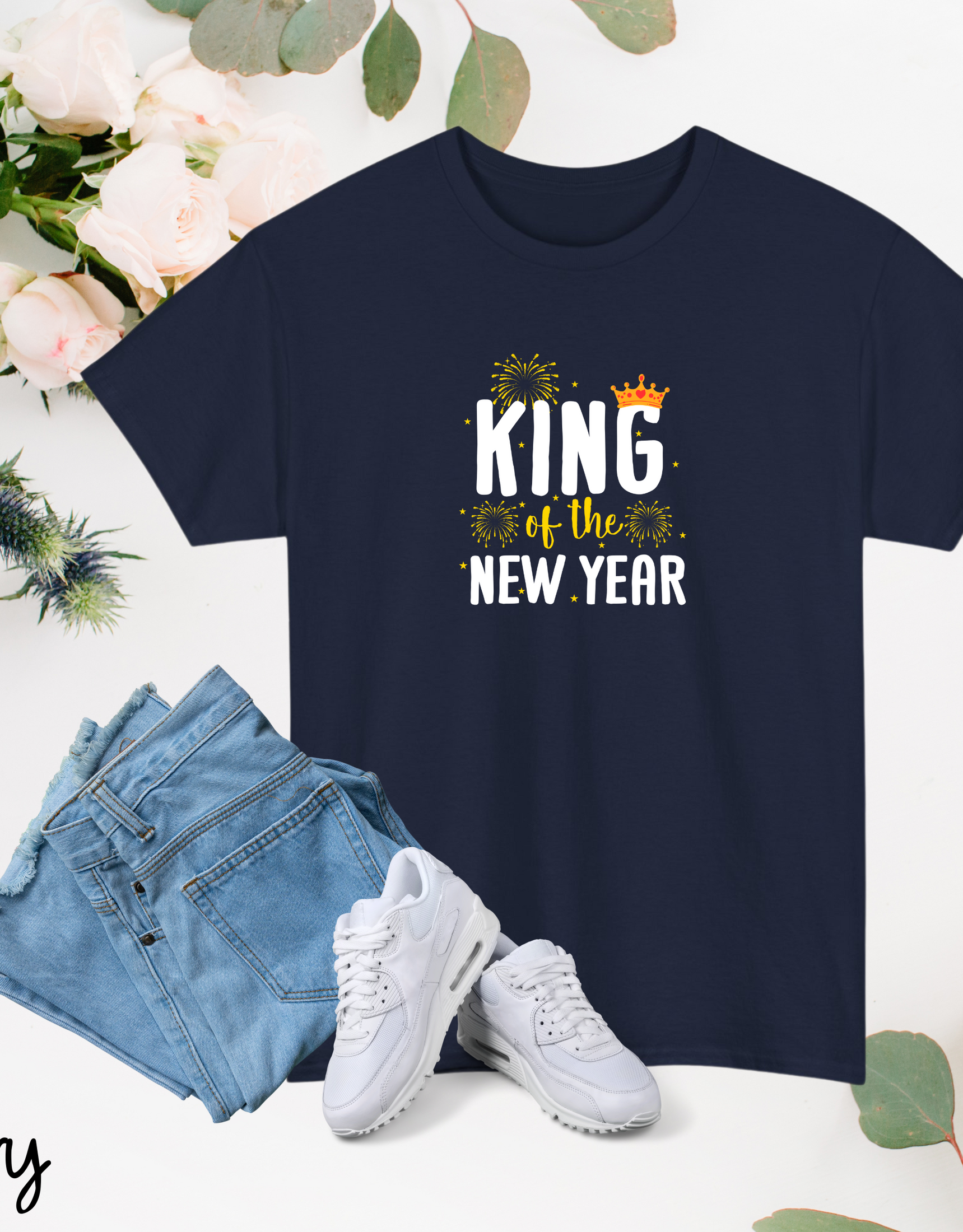 King Of The New Year Tshirts,Unisex Tees, New Year Party Tees, Shirts For NY Celebrations