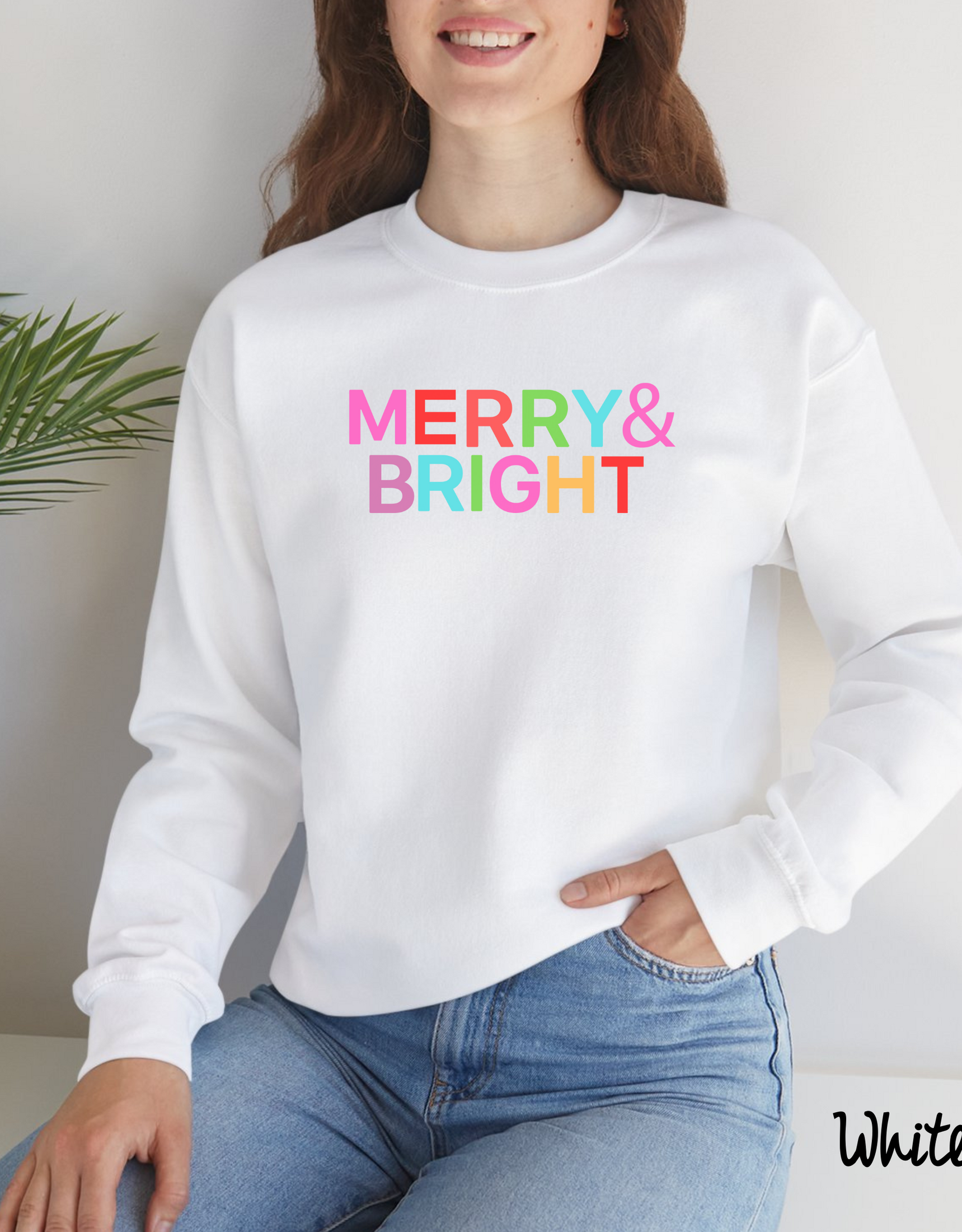 Merry and Bright Sweatshirt, Christmas Sweatshirt, Family Christmas Sweatshirt