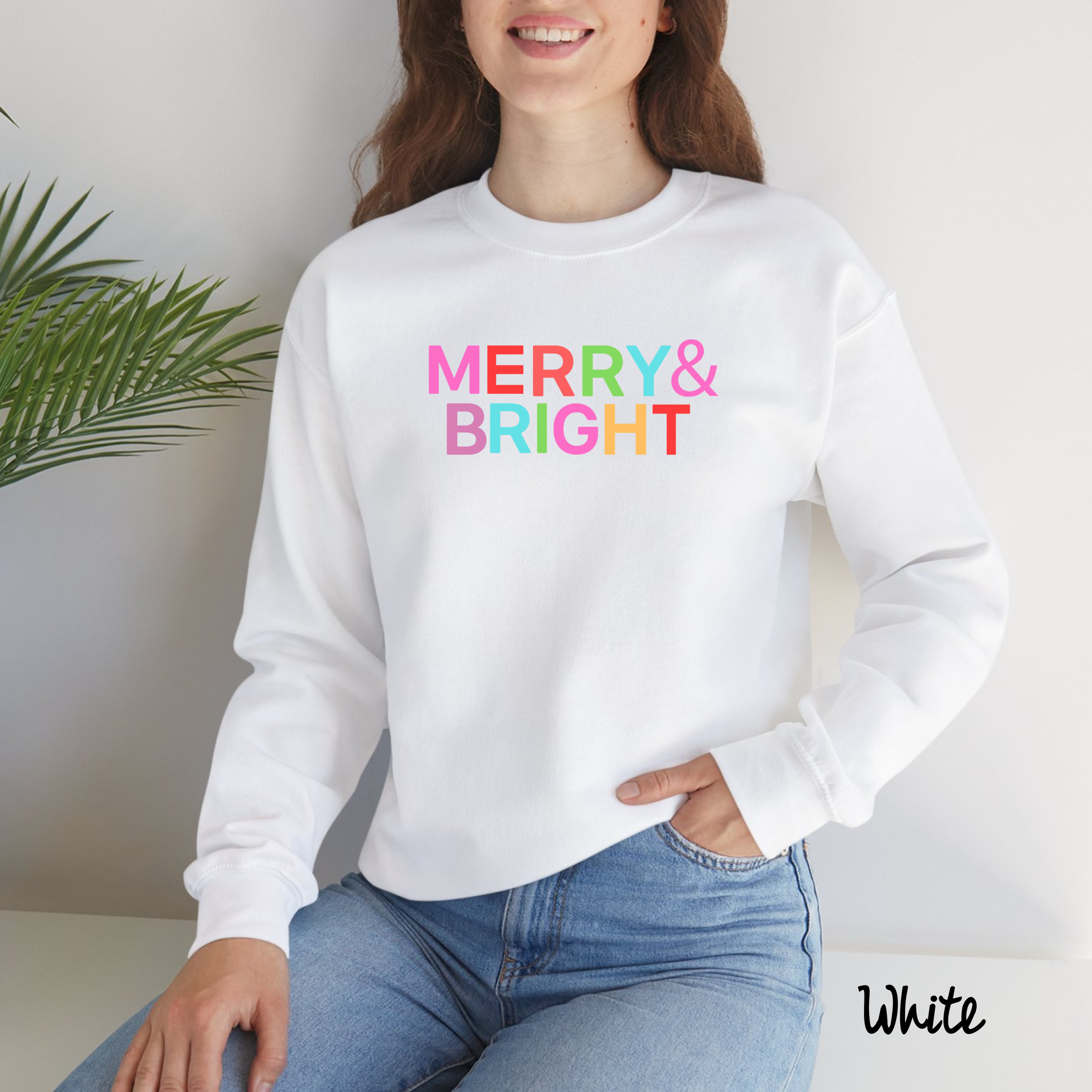 Merry and Bright Sweatshirt, Christmas Sweatshirt, Family Christmas Sweatshirt