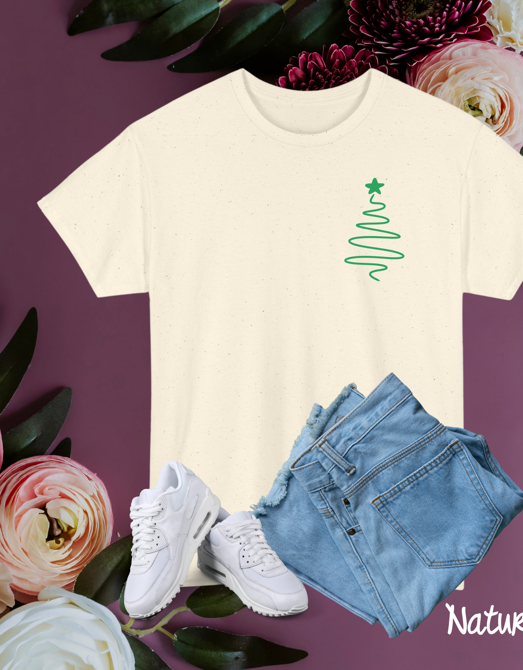 Women's Christmas Tree Shirt Festive Holiday Shirts and Seasonal Tree Tees for Women