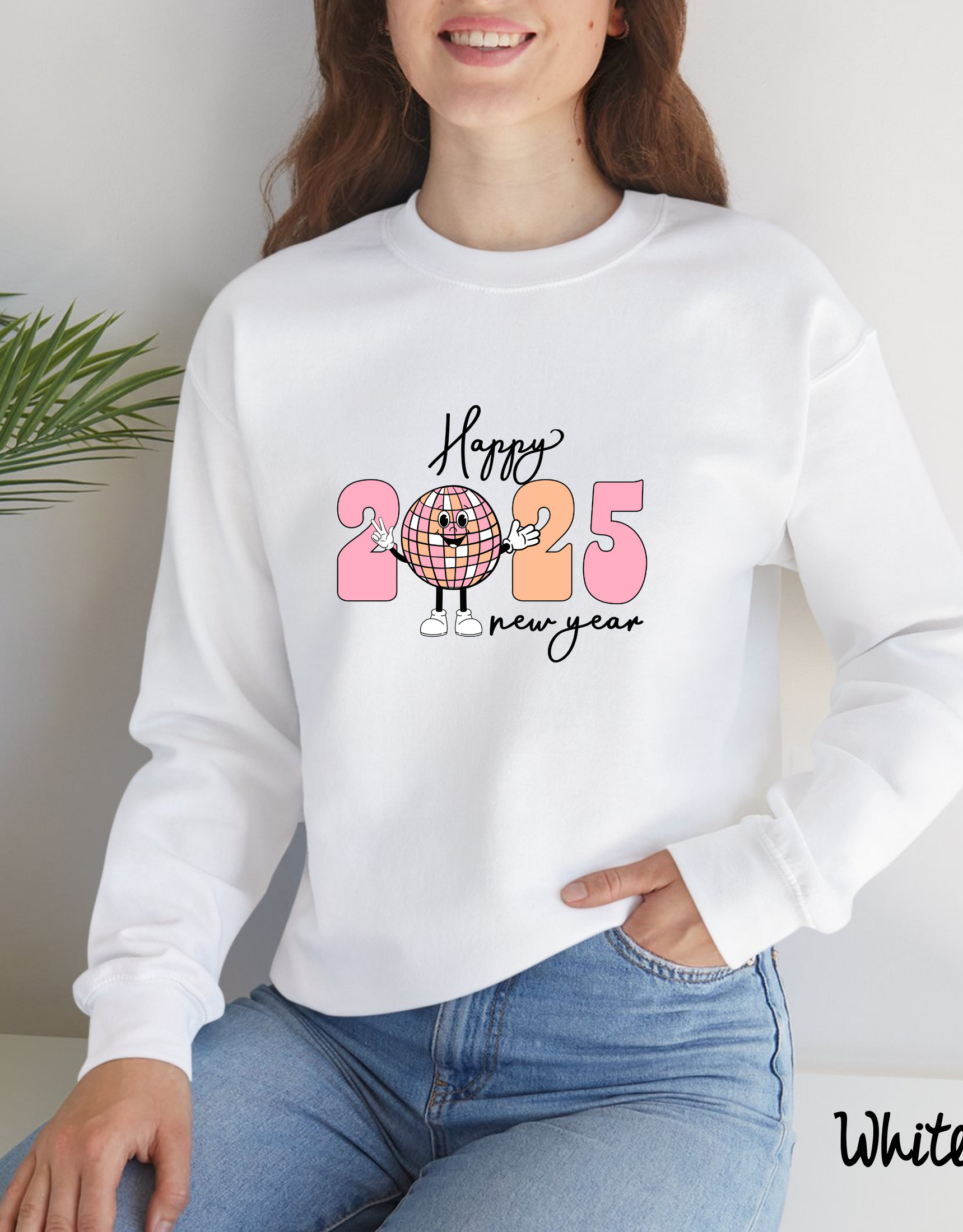 Happy 2025 New Year Sweatshirt, 2025 Year Sweater, Hello 2025 Sweater, New Year Party Sweatshirt,