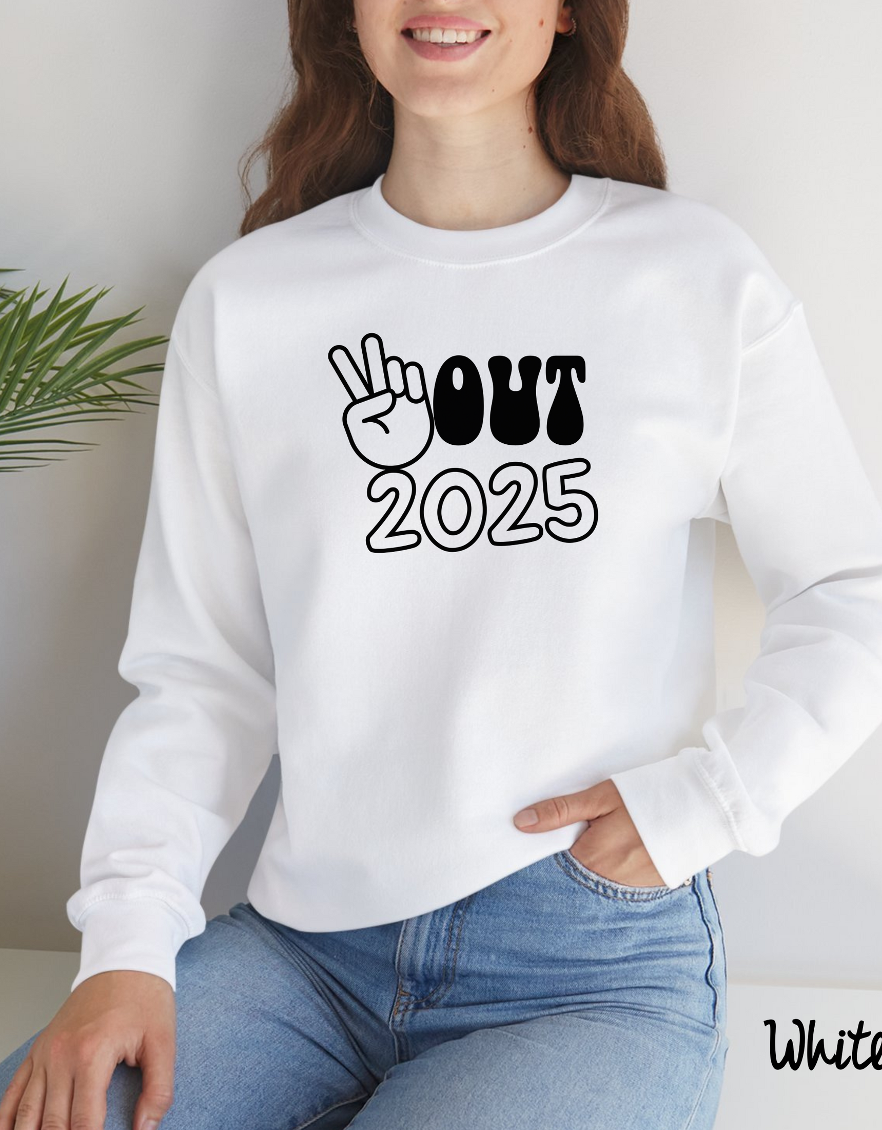 Hello 2025 Happy New Year Sweatshirt, Cheers New Year 2025, New Year Family Sweater, New Year Party Sweater