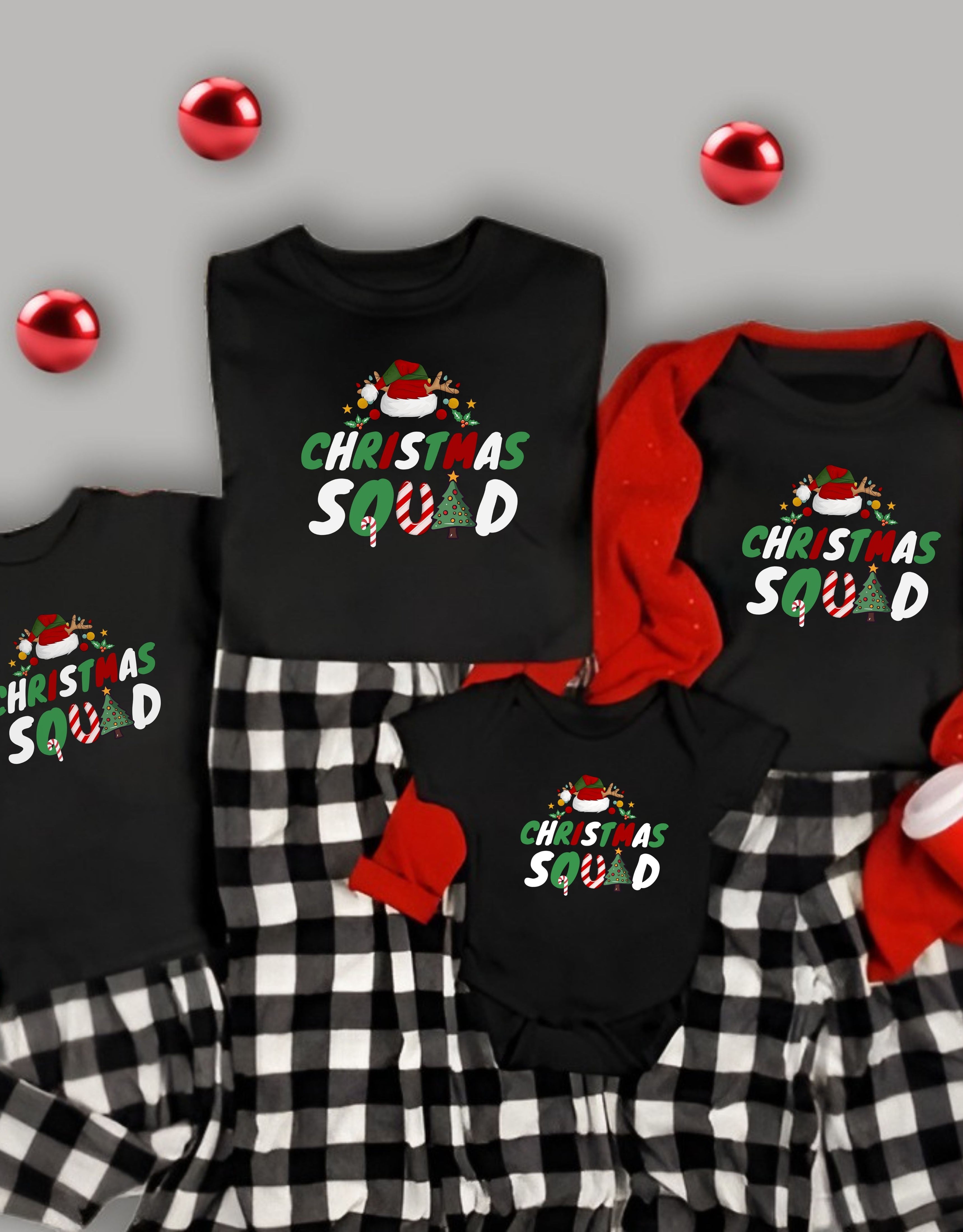 Christmas Squad Tshirts, Matching Christmas Group Shirts, Christmas Crew Tees, Family Matching Outfit