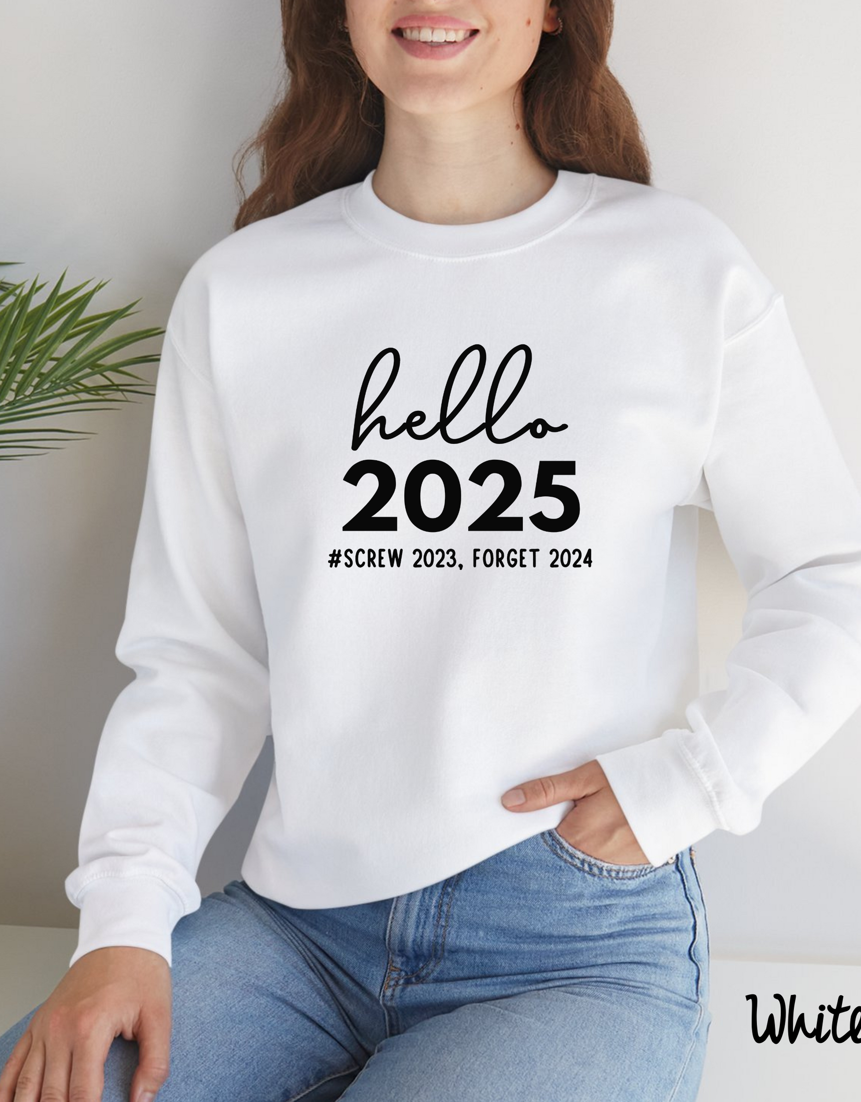 Hello 2025 Sweatshirt, New Year's Eve Sweater, 2025 Matching Family, Welcoming 2025, Happy 2025 Gift, New Year Squad