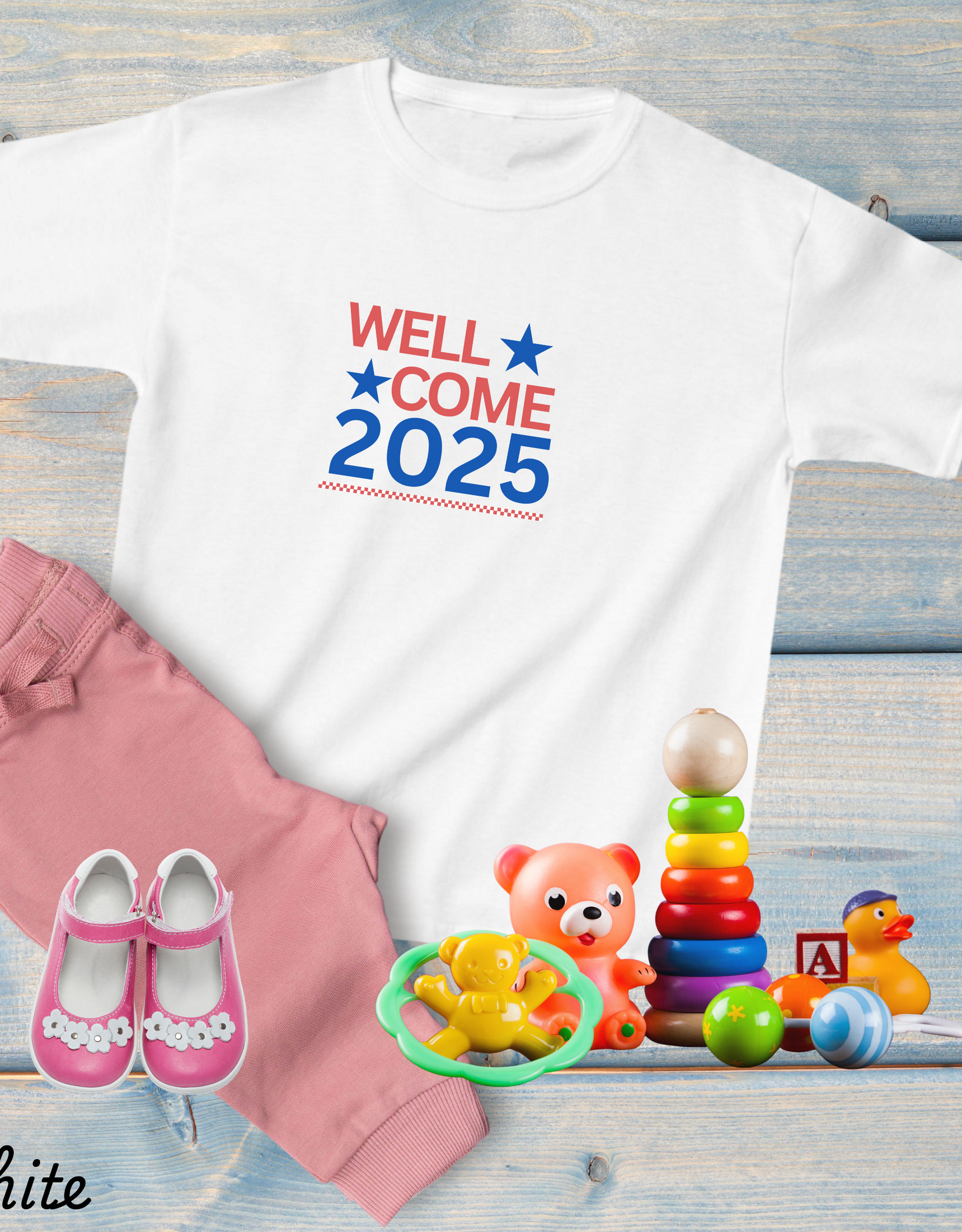 Welcome New Year Tees, Cute New Year T-shirts, New Beginning Shirts For Kids and Toddlers