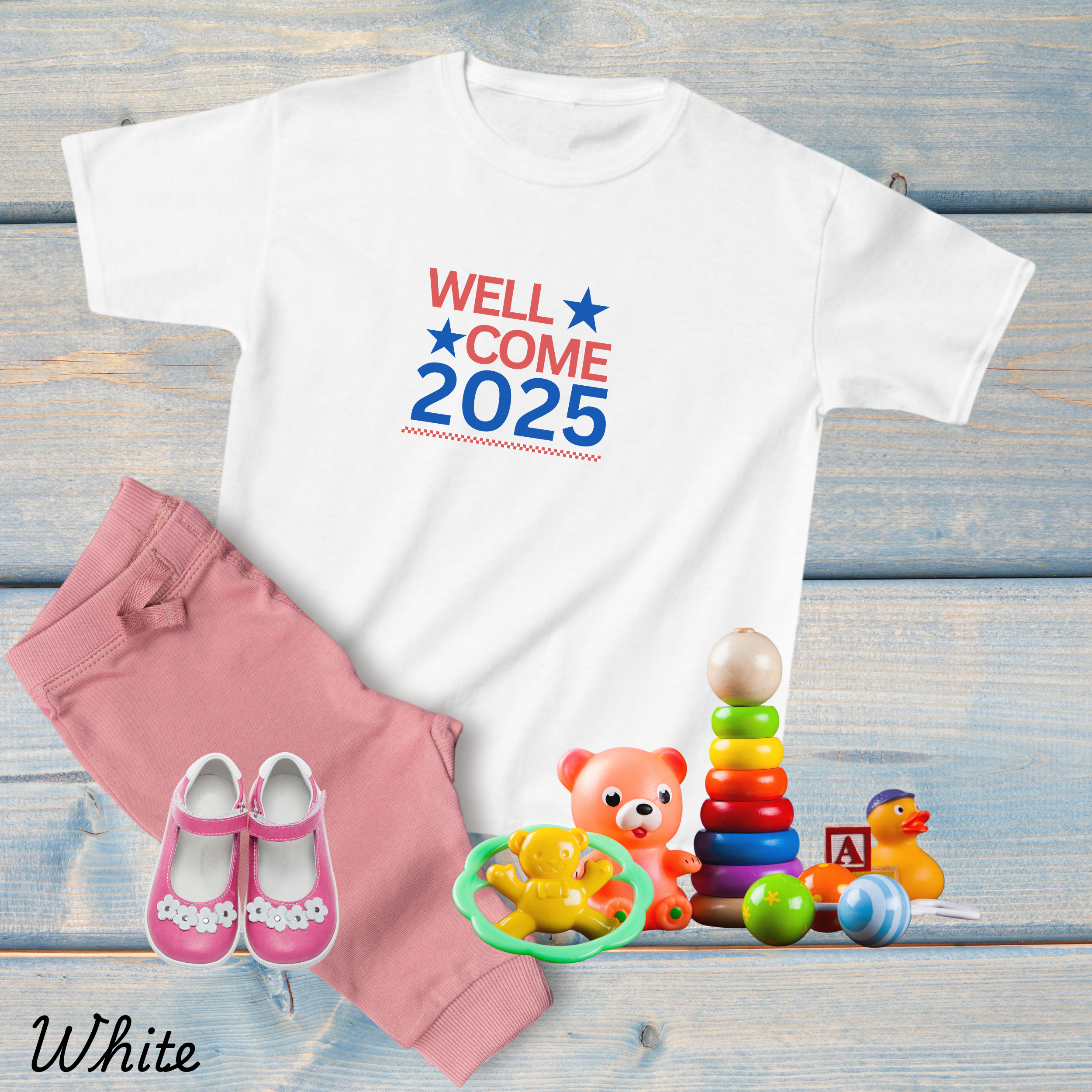 Welcome New Year Tees, Cute New Year T-shirts, New Beginning Shirts For Kids and Toddlers