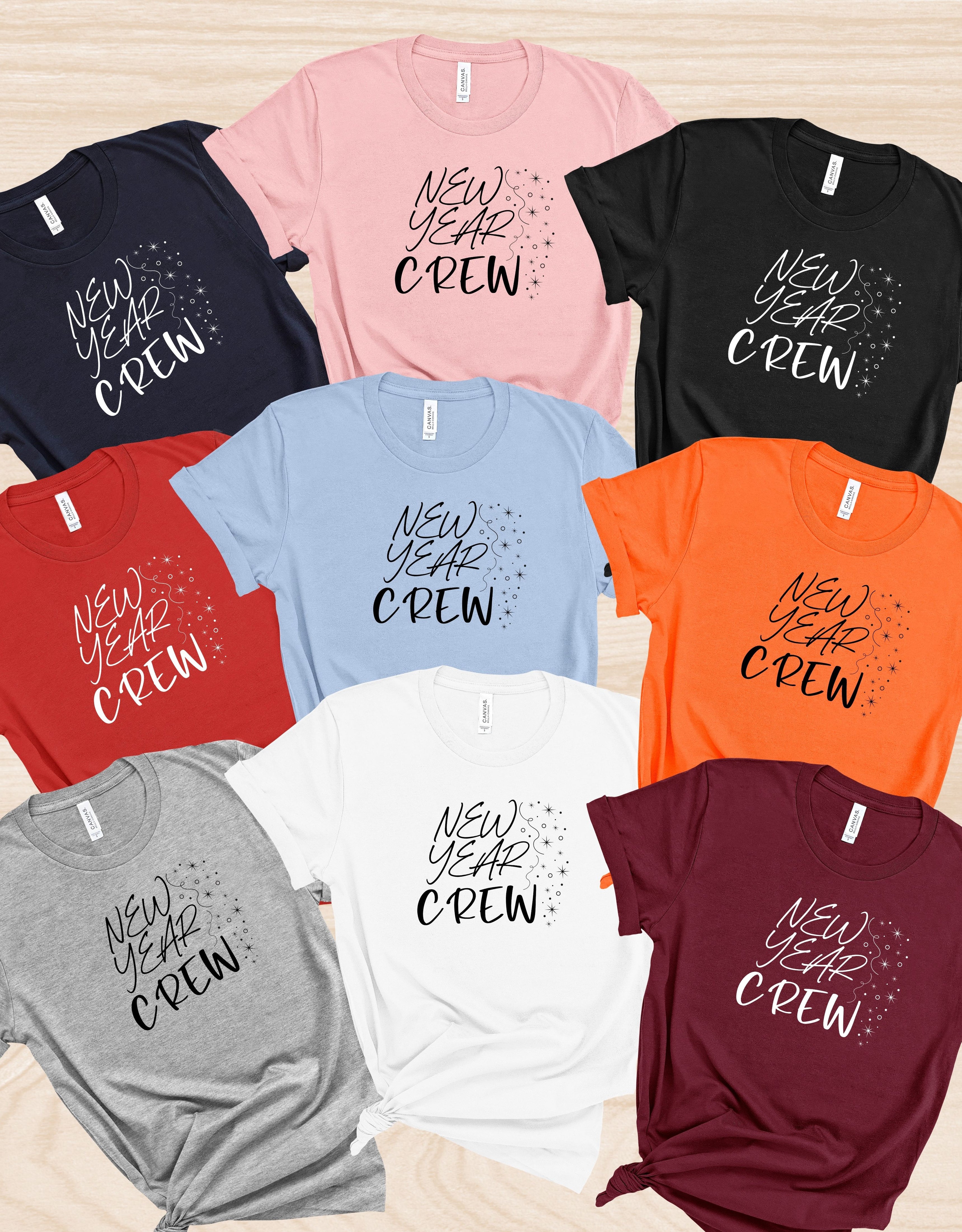 New Year Crew 2025 Shirts, Family Matching NY Shirts, Party Shirts For New Year, Holiday Shirts