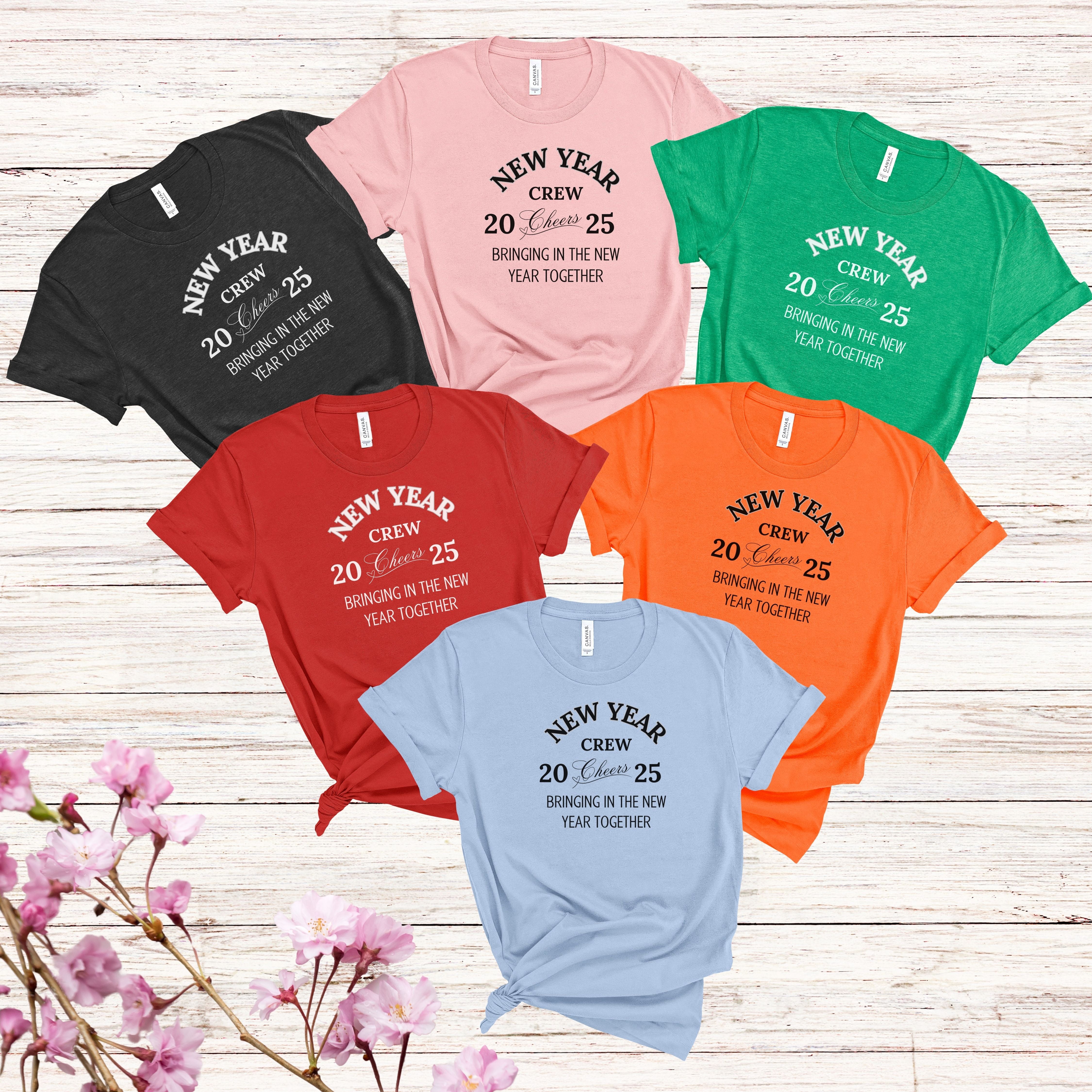 New Year Crew Shirts, Happy New Year 2025 Group Shirts, New Year’s Eve Shirt, Family New Year T-shirts, New Year’s Eve Outfits