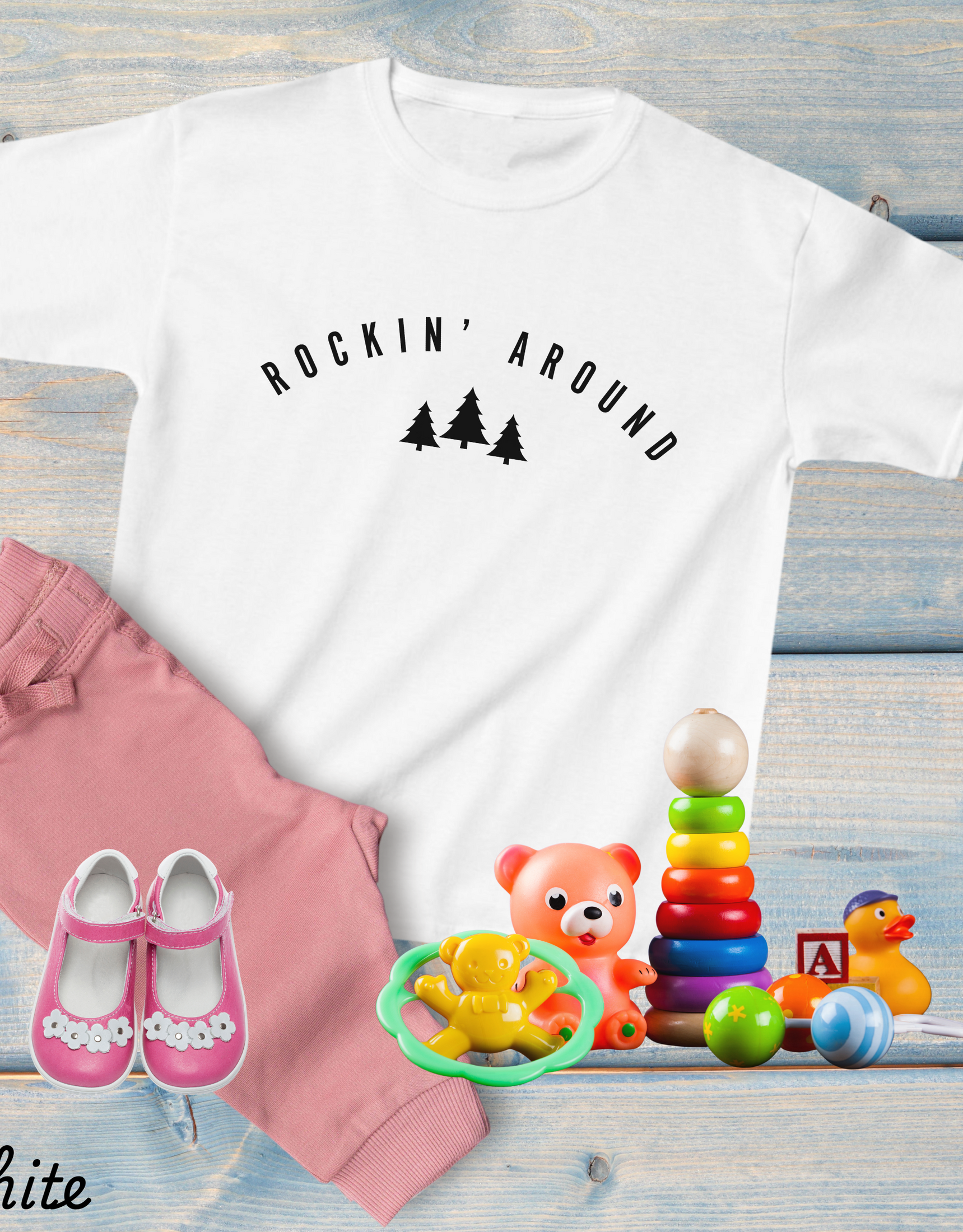 Rockin Tree Kids Tshirts, Kids Christmas Shirt, Holiday Kids Shirt, Toddler Tees, Winter Wear