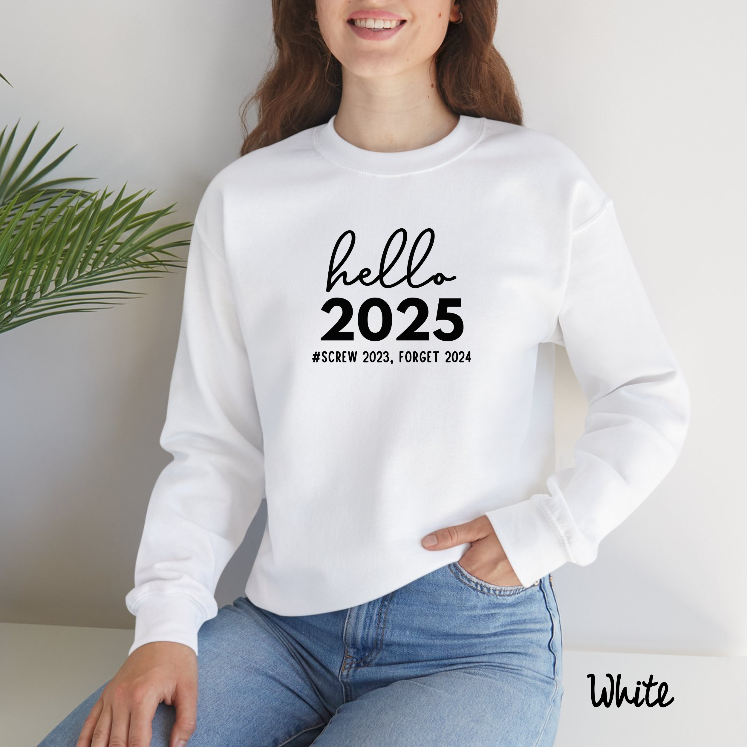 Hello 2025 Sweatshirt, New Year's Eve Sweater, 2025 Matching Family, Happy New Year, Welcoming 2025