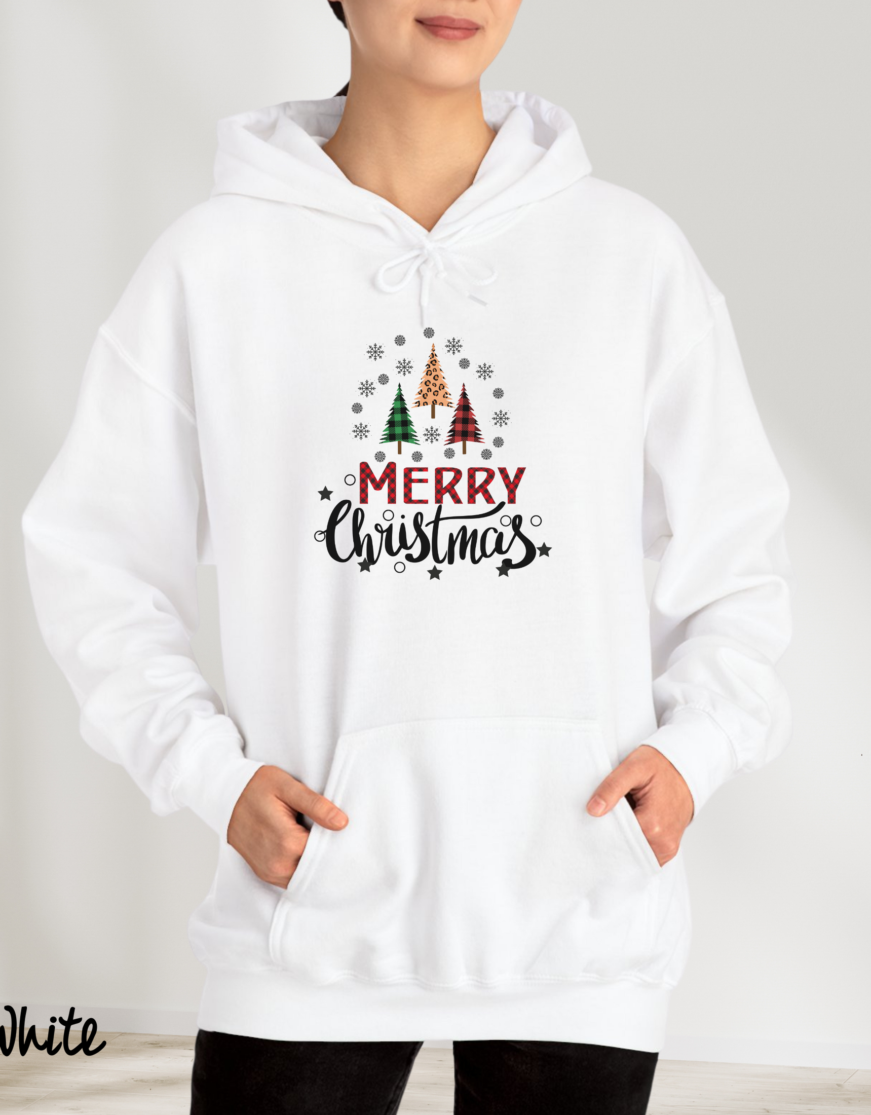 Meery Christmas Holiday Lights Women's Hoodie Christmas Festive Winter Wear