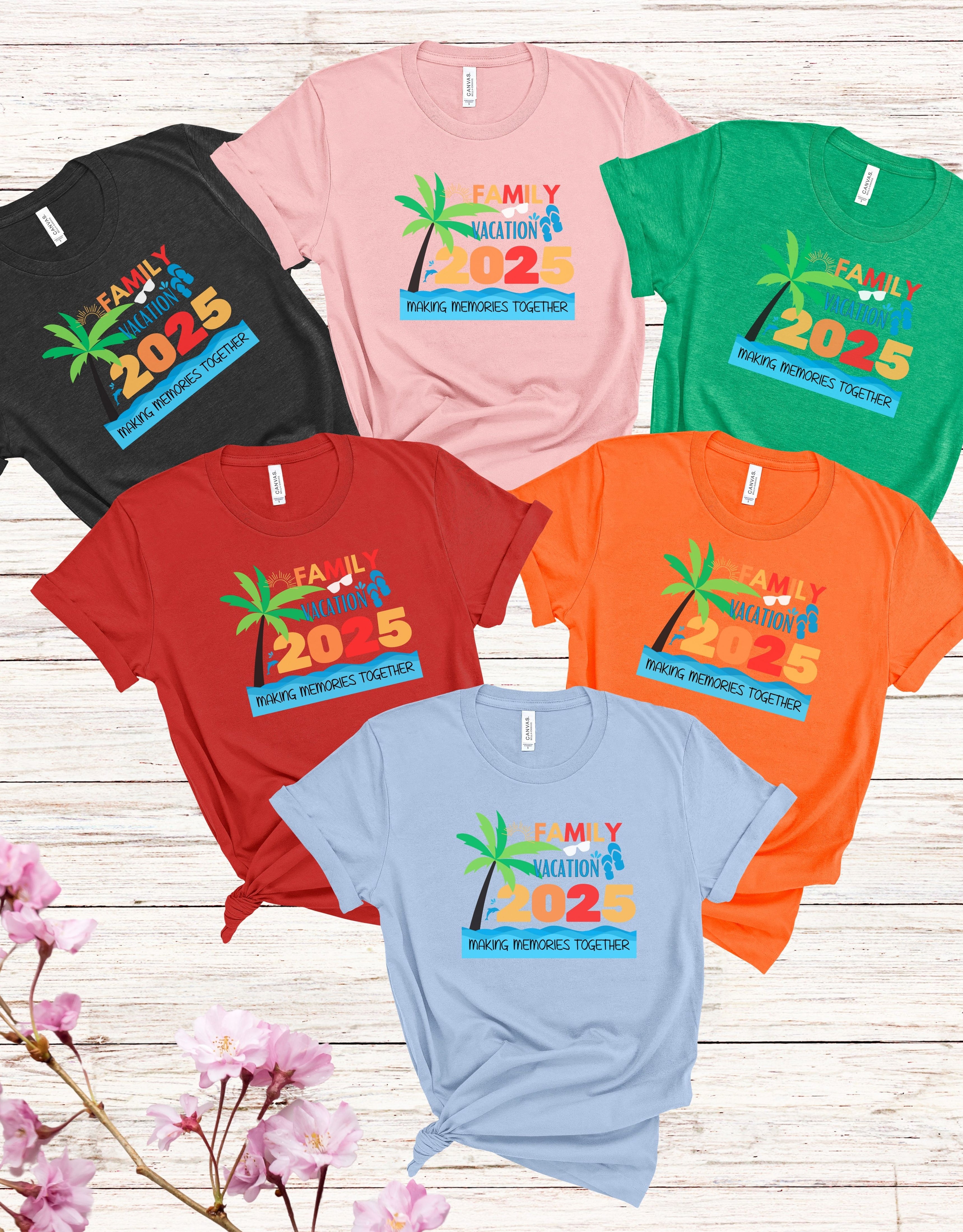 Family Vacation 2025 Group Shirt, Family Cruise Shirts, Family Holiday Shirt, Summer Vacation Tee, Family Travel Shirt