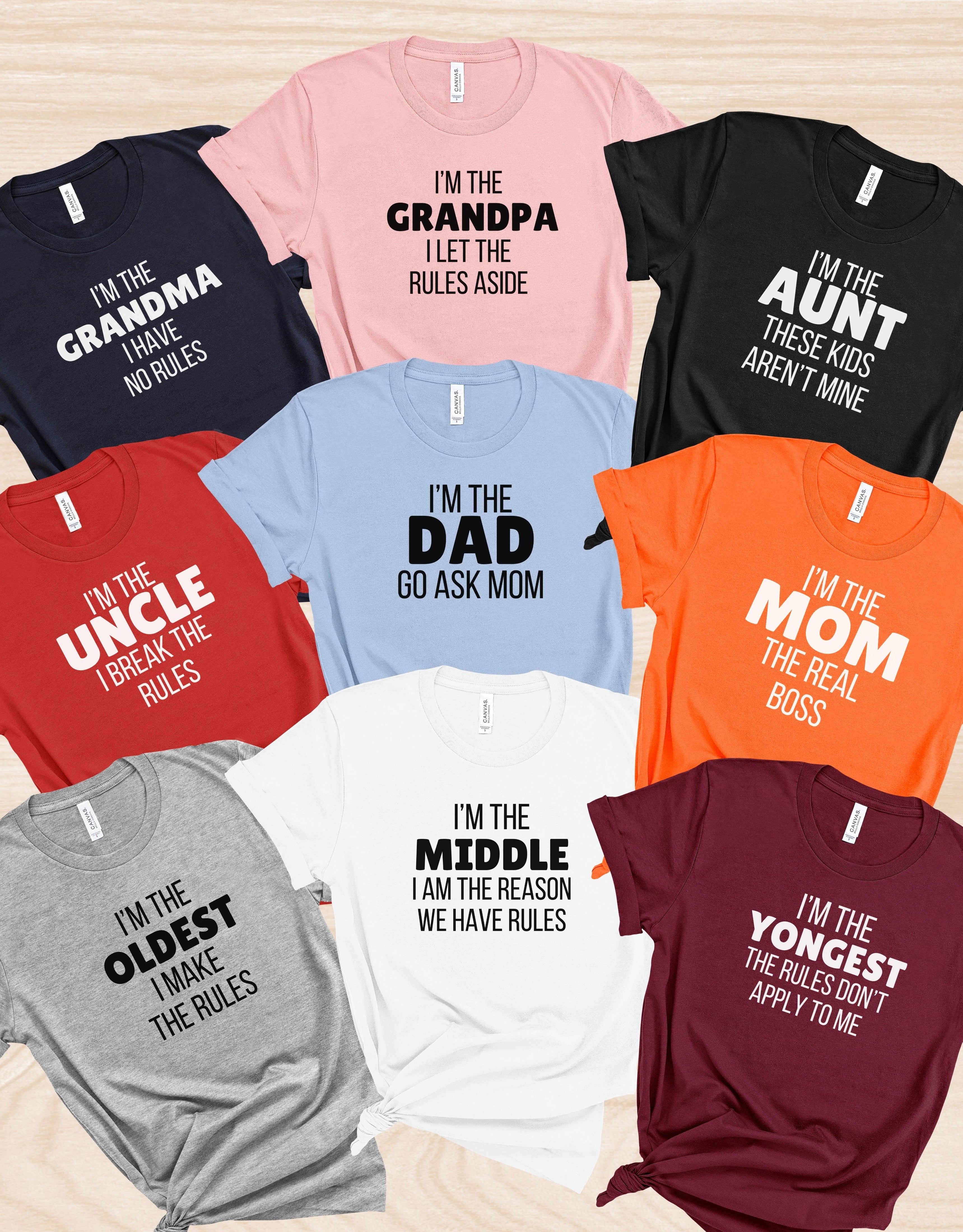 The Rules Family Matching Tshirt, Family Group Shirts, Squad Shirts, Family Crew Shirts, Family Vacation Tees