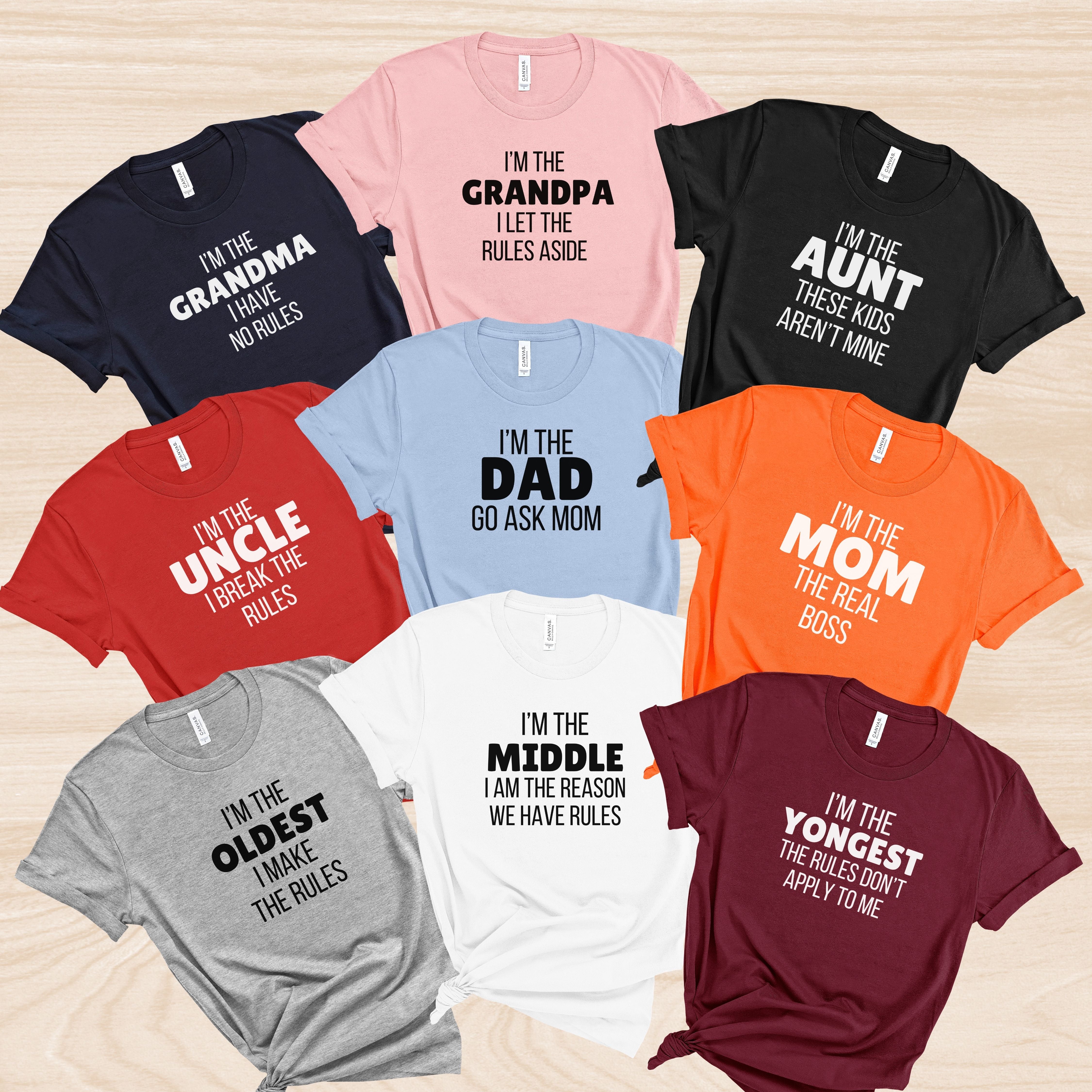 The Rules Family Matching Tshirt, Family Group Shirts, Squad Shirts, Family Crew Shirts, Family Vacation Tees