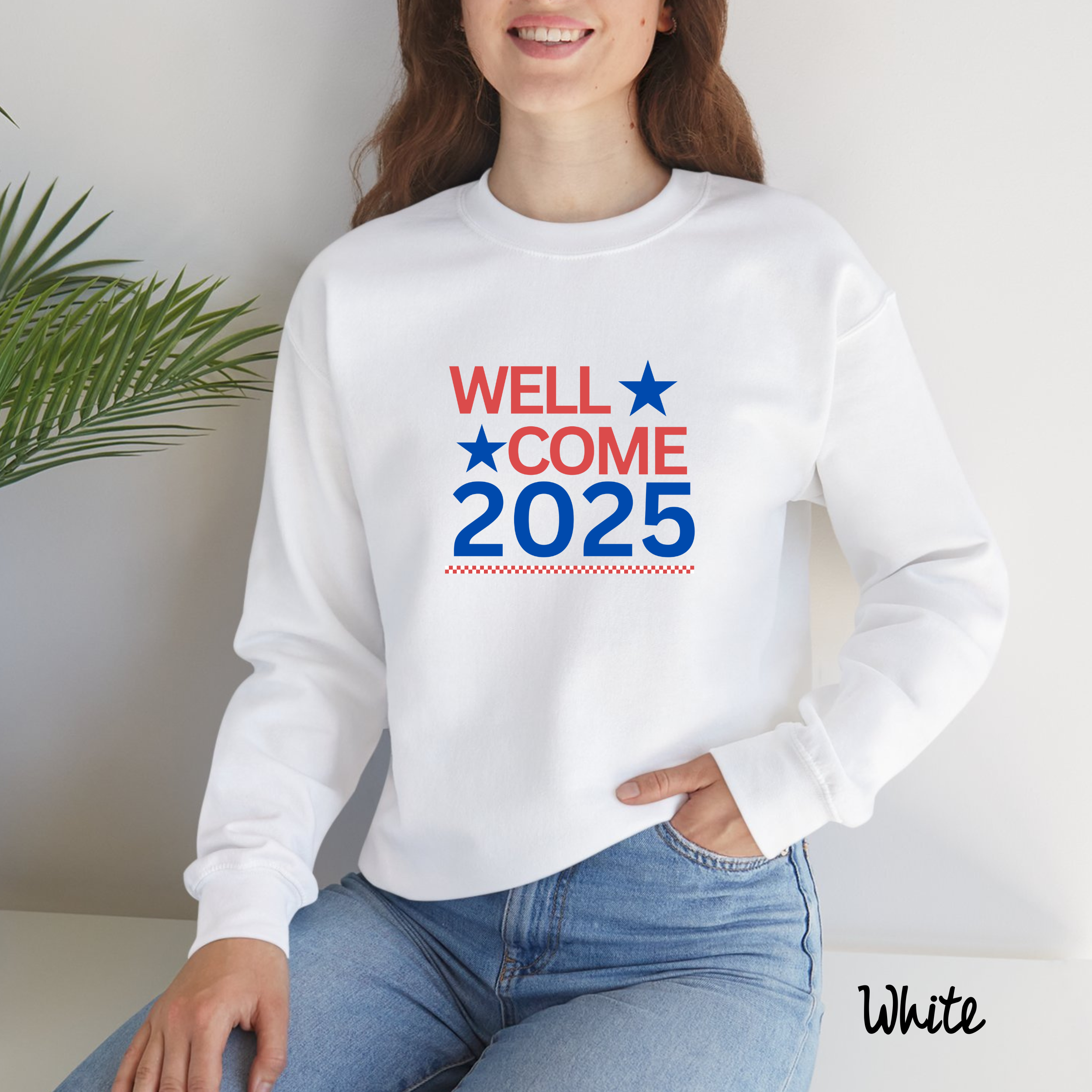 Welcome 2025 Sweatshirt, New Years Sweaters, New Year Gift, Motivational Quote Sweaters,